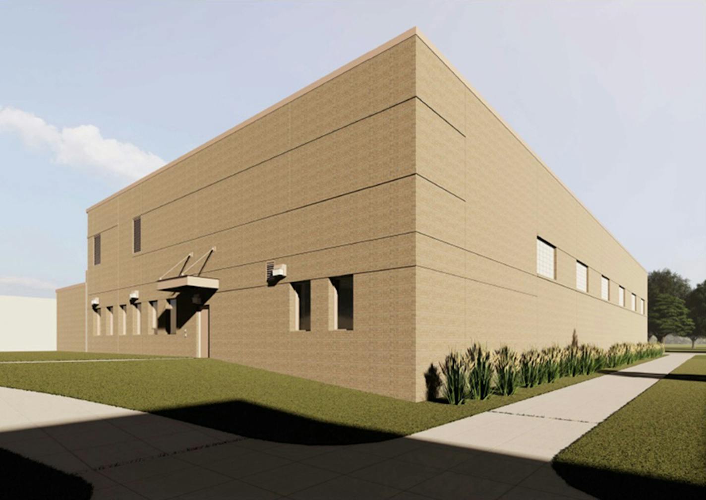 Rendering of Donaldson Co.'s new $15 million R&D center in Bloomington.