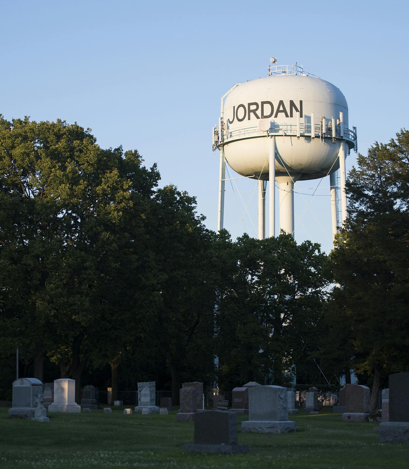 For all of the change coming to the city, Jordan&#x2019;s demographics are shifting at a much slower rate than in neighboring cities, U.S. census data indicates. Above, a community graveyard.