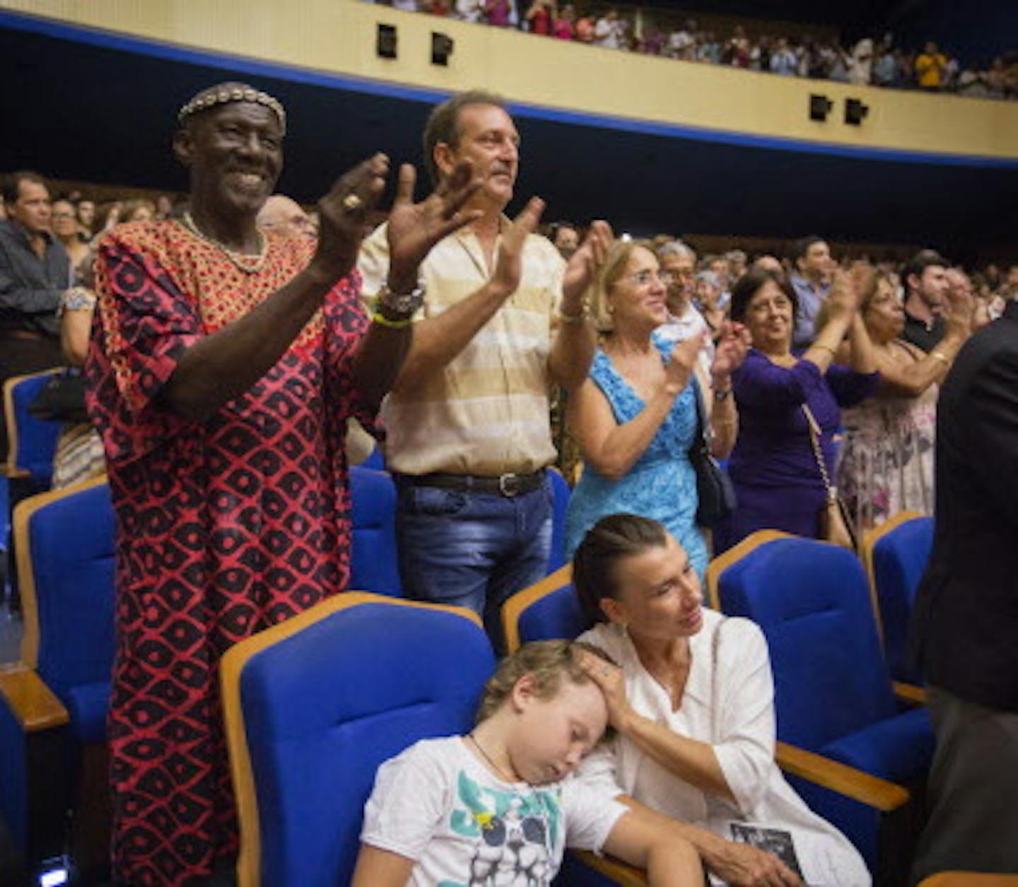 The audience applauds during Minnesota Orchestra's first concert of two at the Teatro Nacional in Havana, Cuba on Friday, May 15, 2015. ] LEILA NAVIDI leila.navidi@startribune.com /