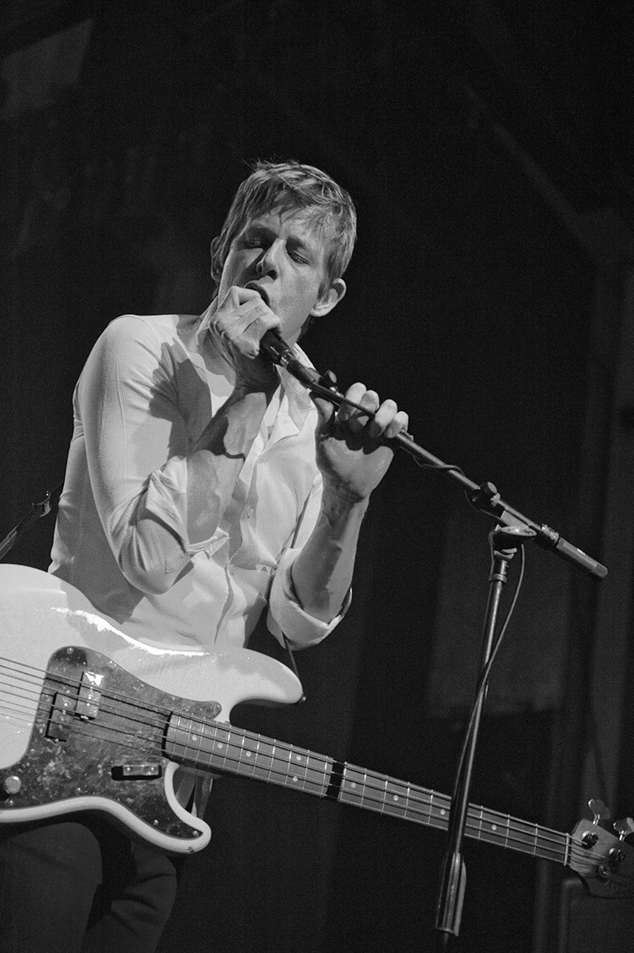 Britt Daniel performs with Divine Fits at the Varsity Theater on April 4, 2013. Photo by Leslie Plesser.