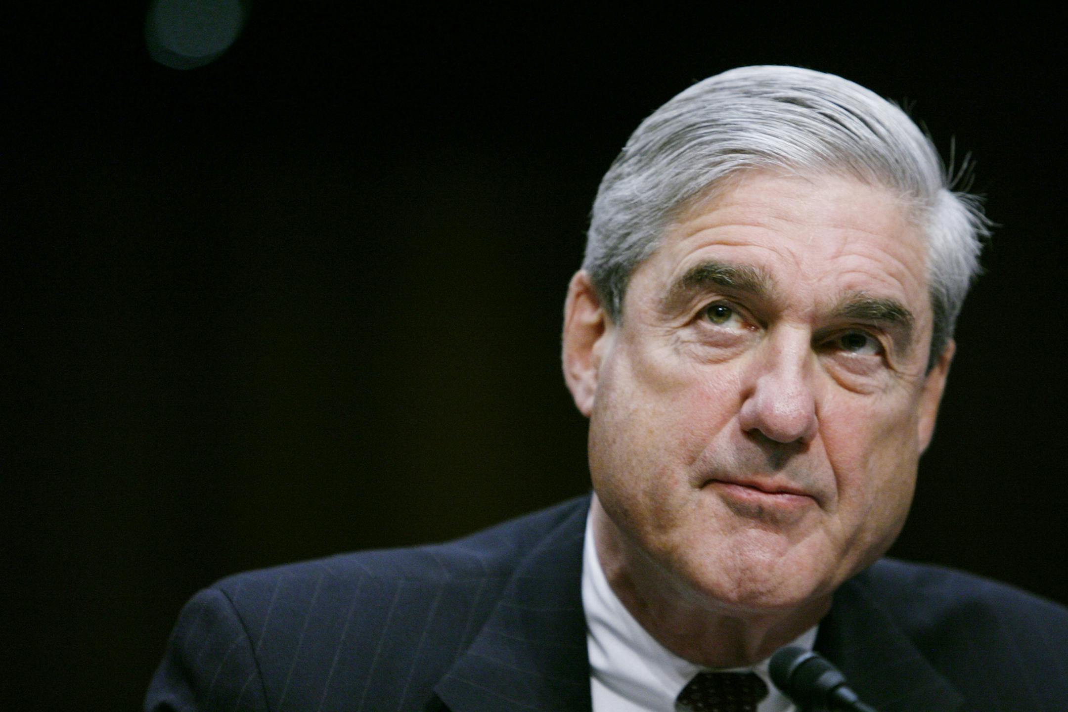 Robert Mueller on February 16, 2011, as he testifies before a Senate Intelligence Committee hearing in Washington, D.C. (James Berglie/Zuma Press/TNS) ORG XMIT: 1220386