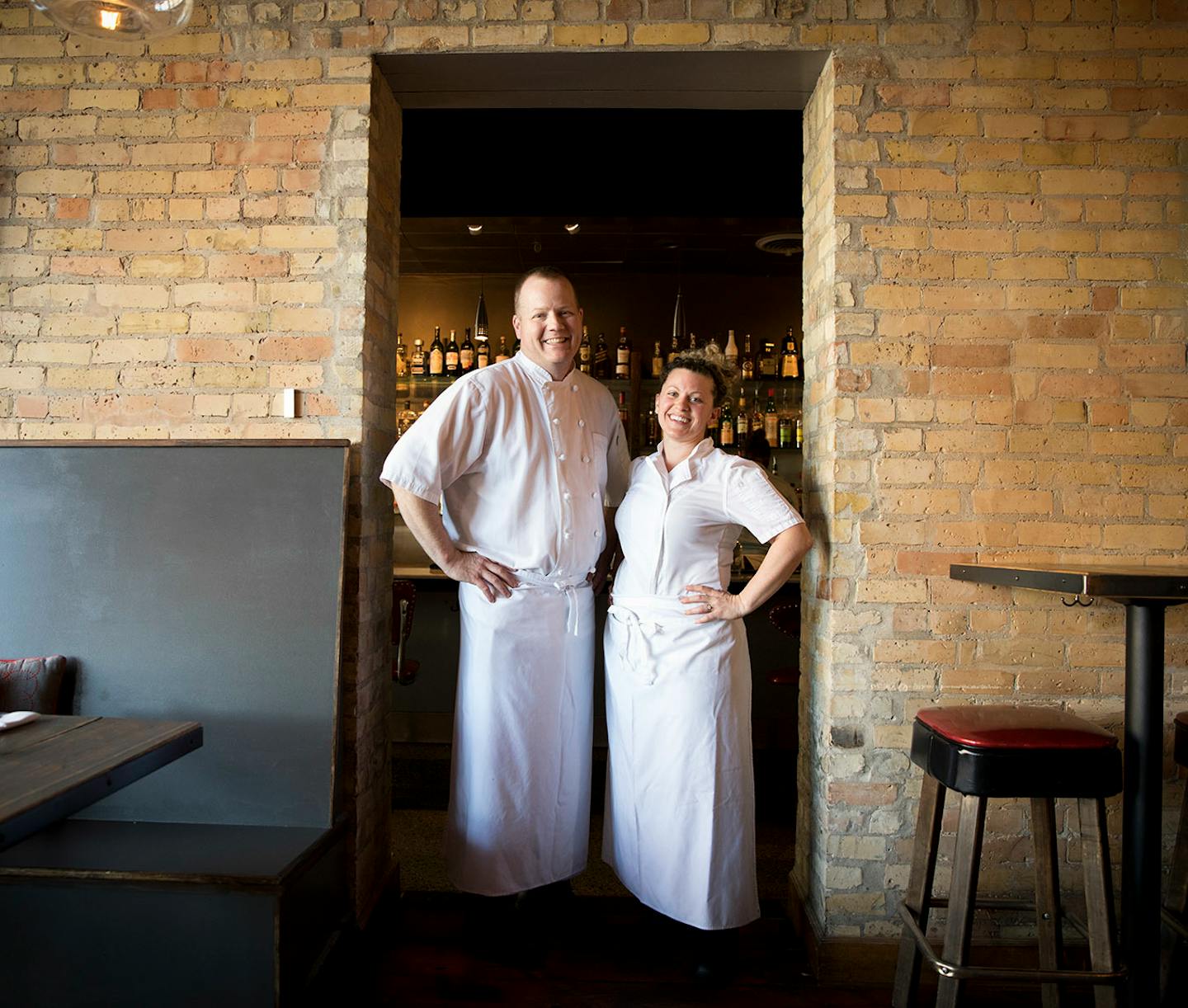 Chefs Charles Stotts and Kacey White at the Town Talk Diner.