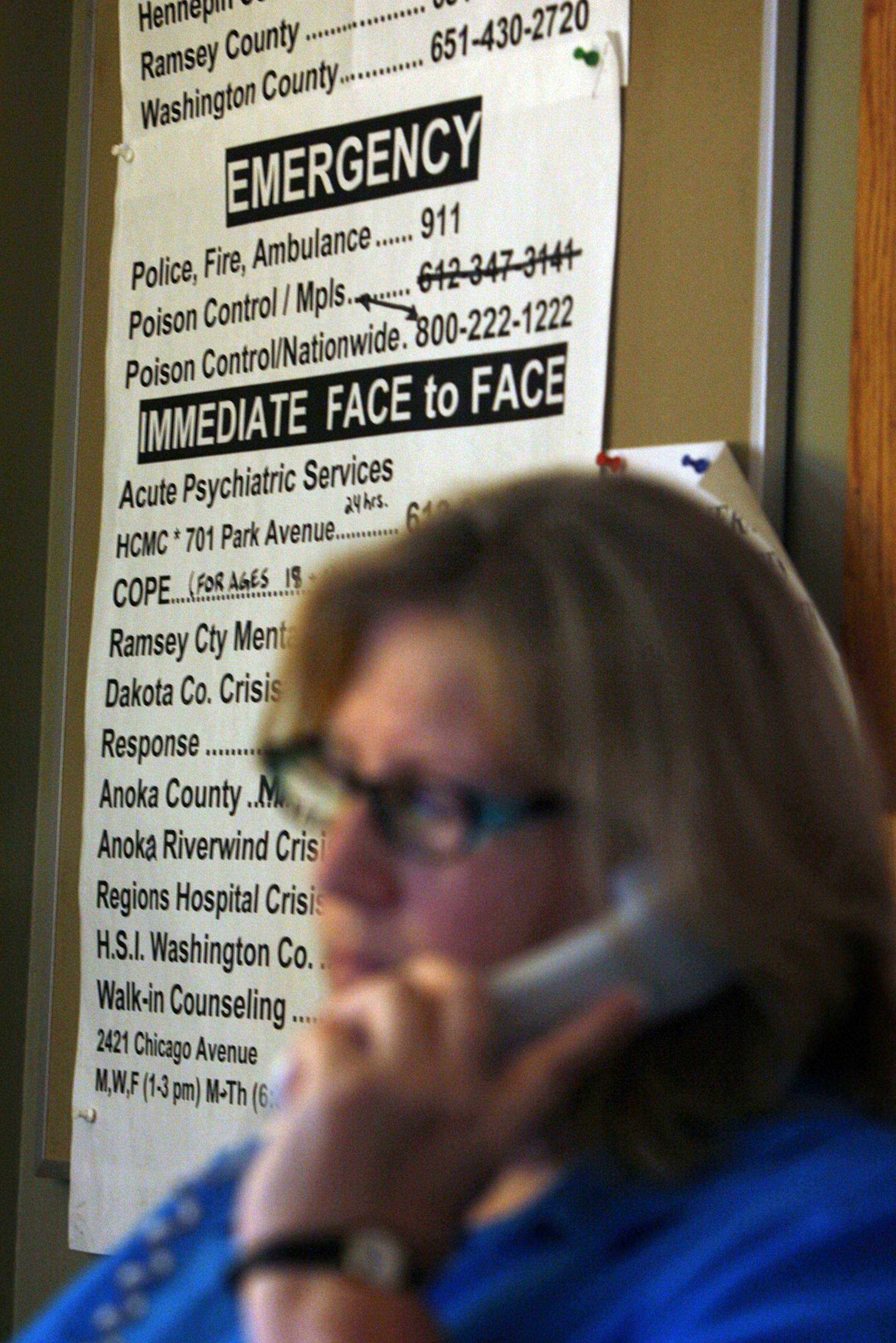 Counselors at the Crisis Connection field numerous calls from Minnesotans with mental health concerns.