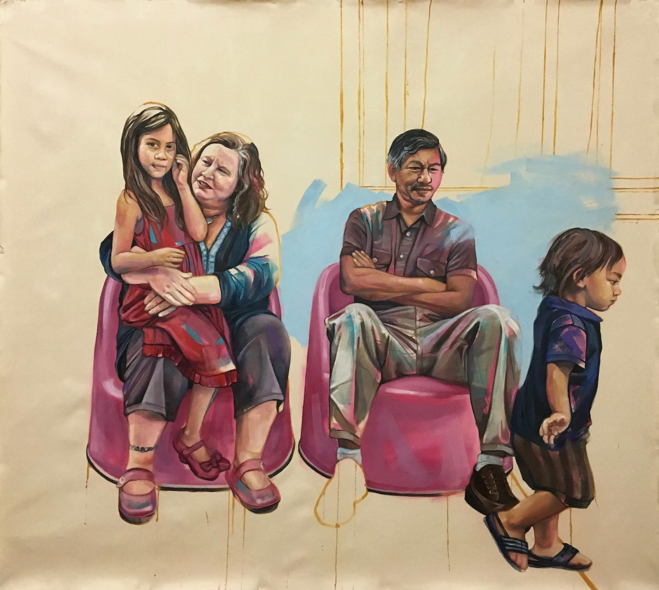 Aryca Win Lula Than Aven Than, Painting by Leslie Barlow.
