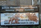 Judson Memorial Baptist responds to vandalism with humor -- and a competition to come up with punchier messages for the church sign, once it's cleaned