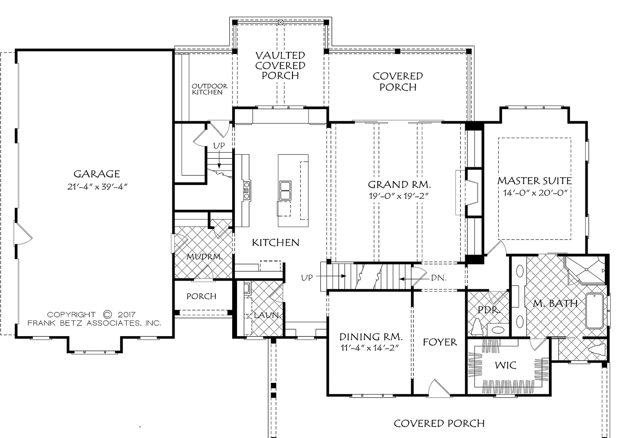 Home plan: Handsome low country-style home exudes southern comfort.