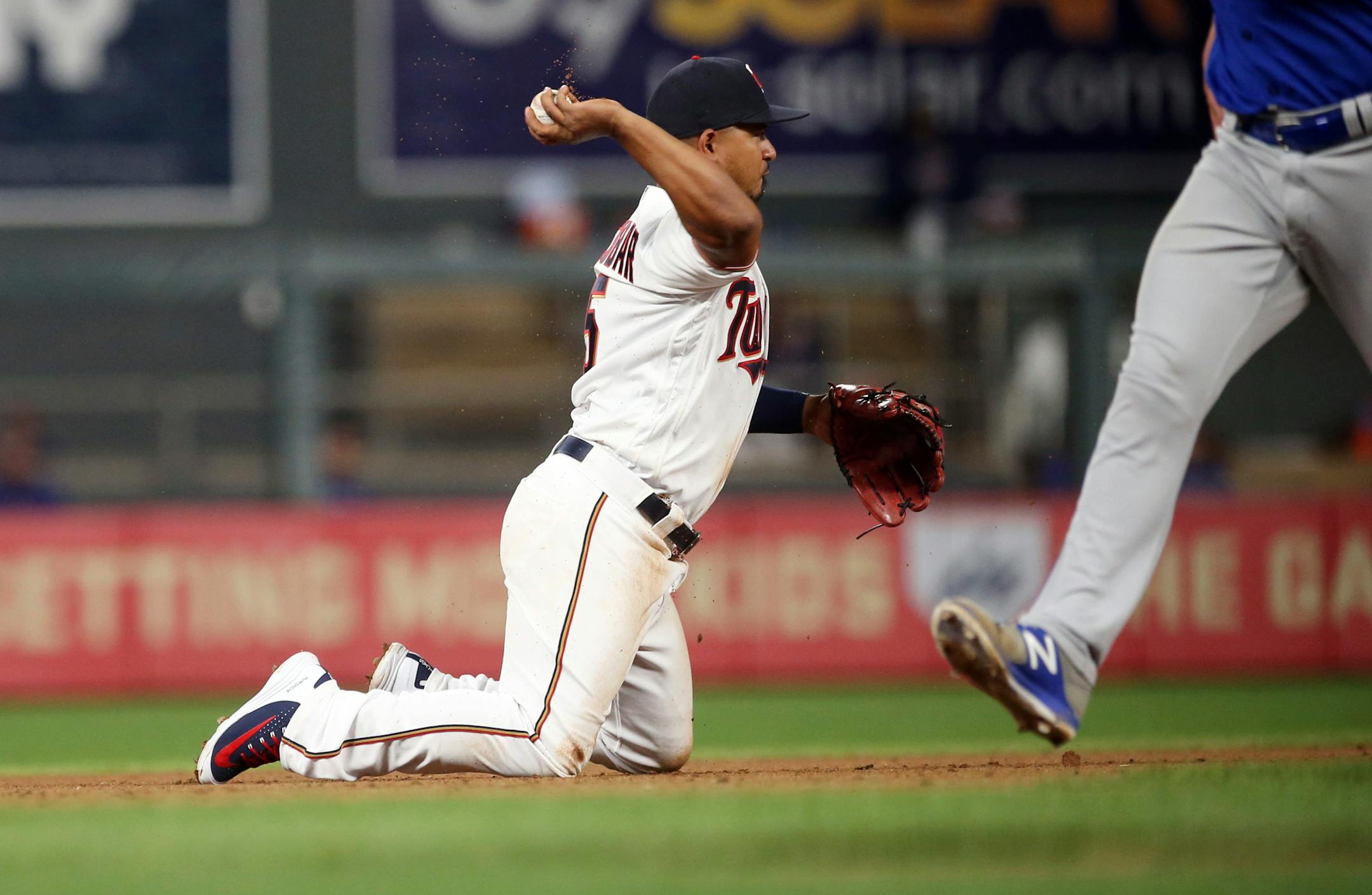 Eduardo Escobar has been playing third base, but sometimes positioned differently in shifts.