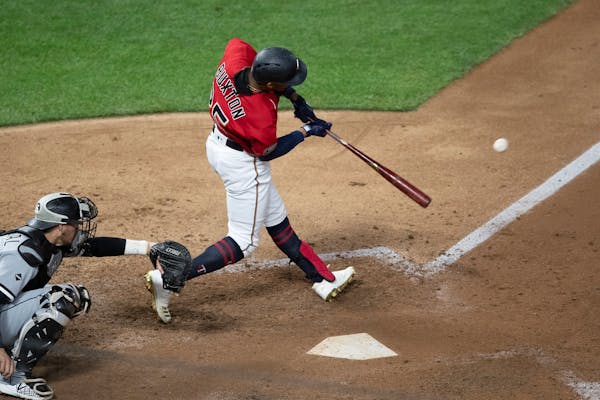 Byron Buxton hit a single in the seventh inning on Tuesday.