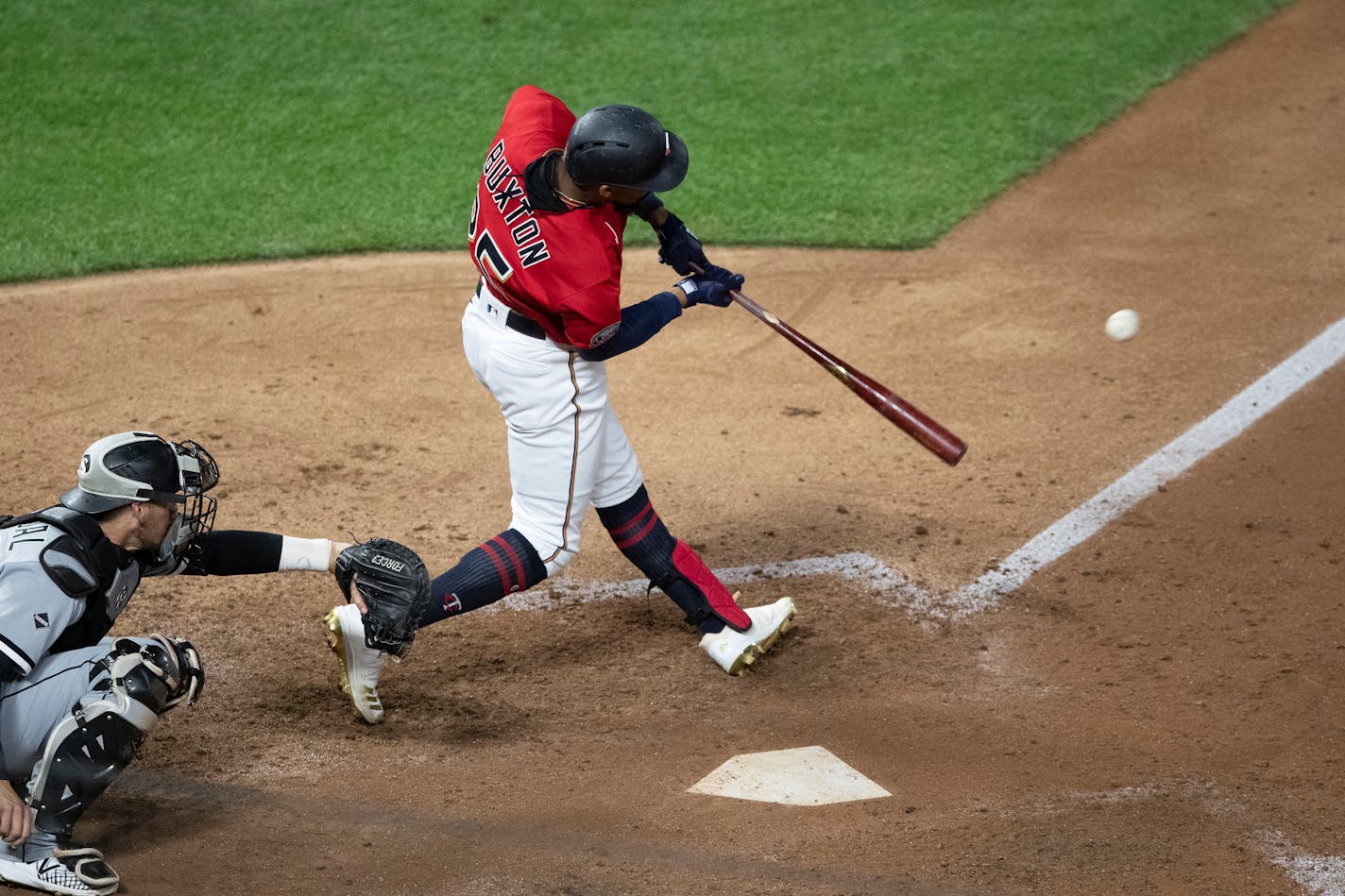 Byron Buxton hit a single in the seventh inning on Tuesday.