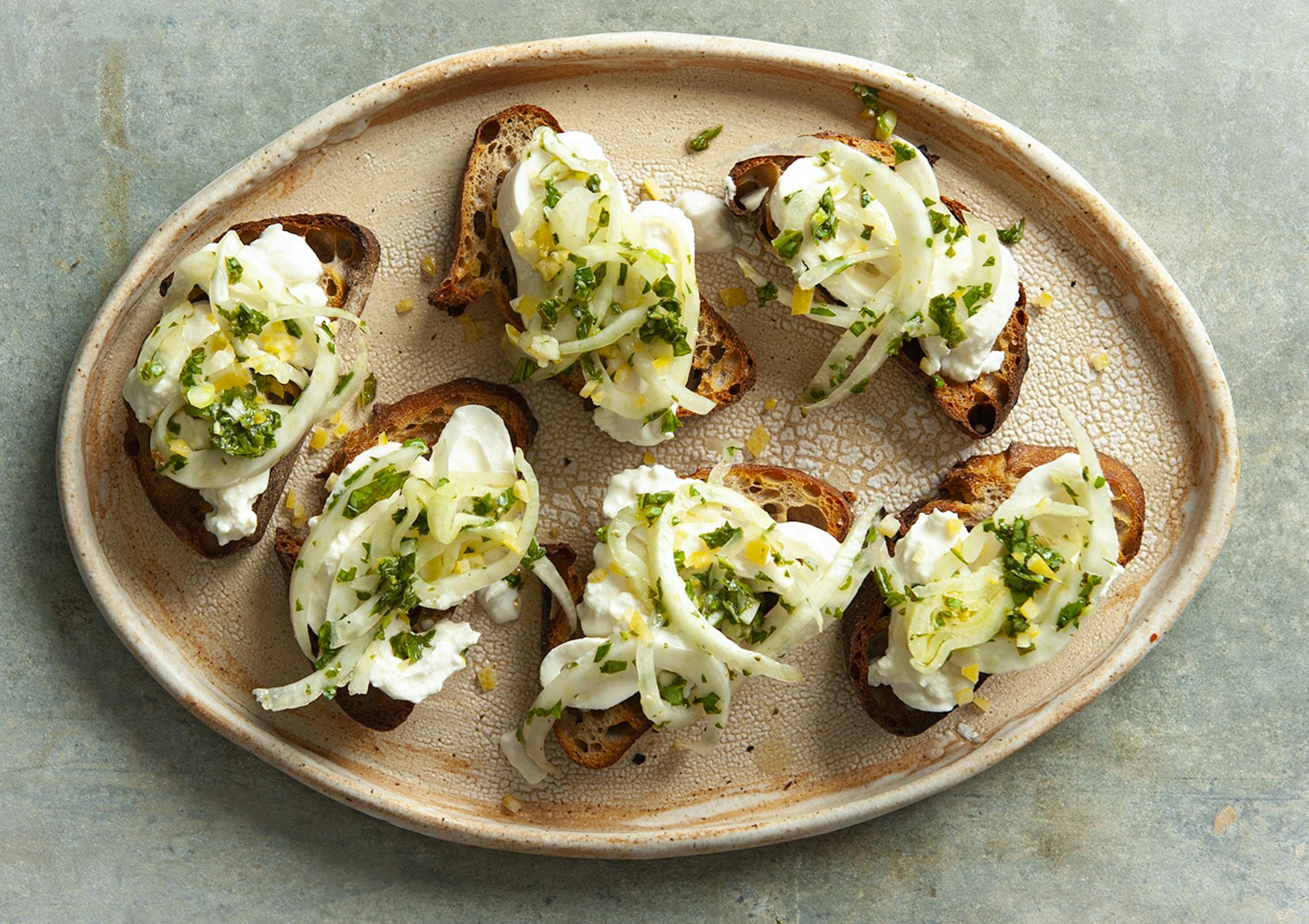 Fennel bruschetta