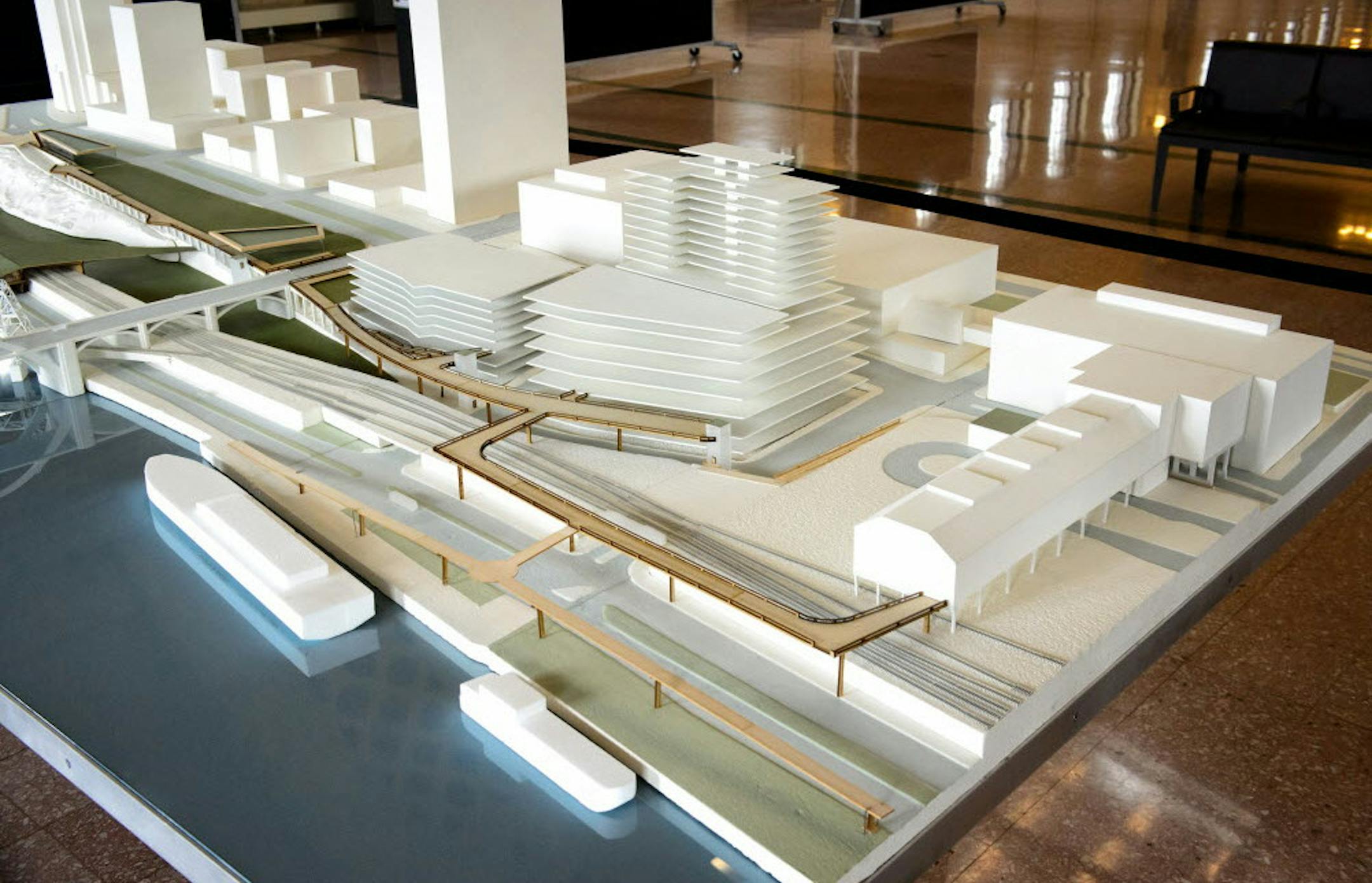 A 3D model of the St. Paul River Balcony, which was displayed last year at Union Depot in downtown St. Paul.
