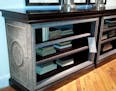 Upholstered bookcase from Century