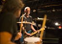 Bob Mould glanced at drummer Jon Wurster during a rehearsal Sunday afternoon before his show later that night in the 7th St. Entry. ] JEFF WHEELER â�
