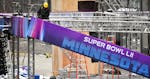 Super Bowl banners came down from the main stage. ] GLEN STUBBE &#x2022; glen.stubbe@startribune.com Monday, February 5, 2018 SuperBowl 52 is in our r