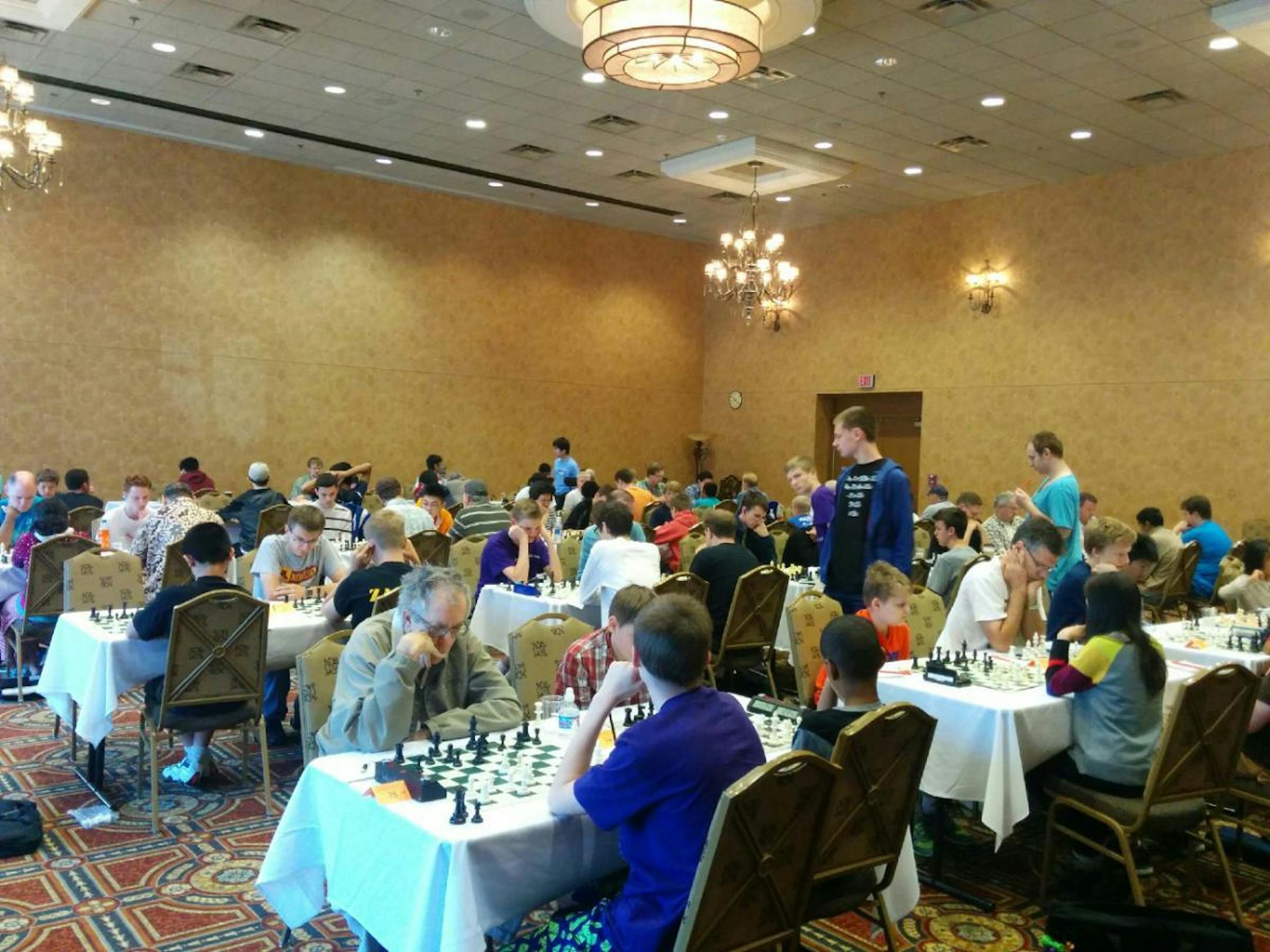 More than 100 chess players competed in the Noel Skelton Open tournament held in Plymouth over the Labor Day weekend.