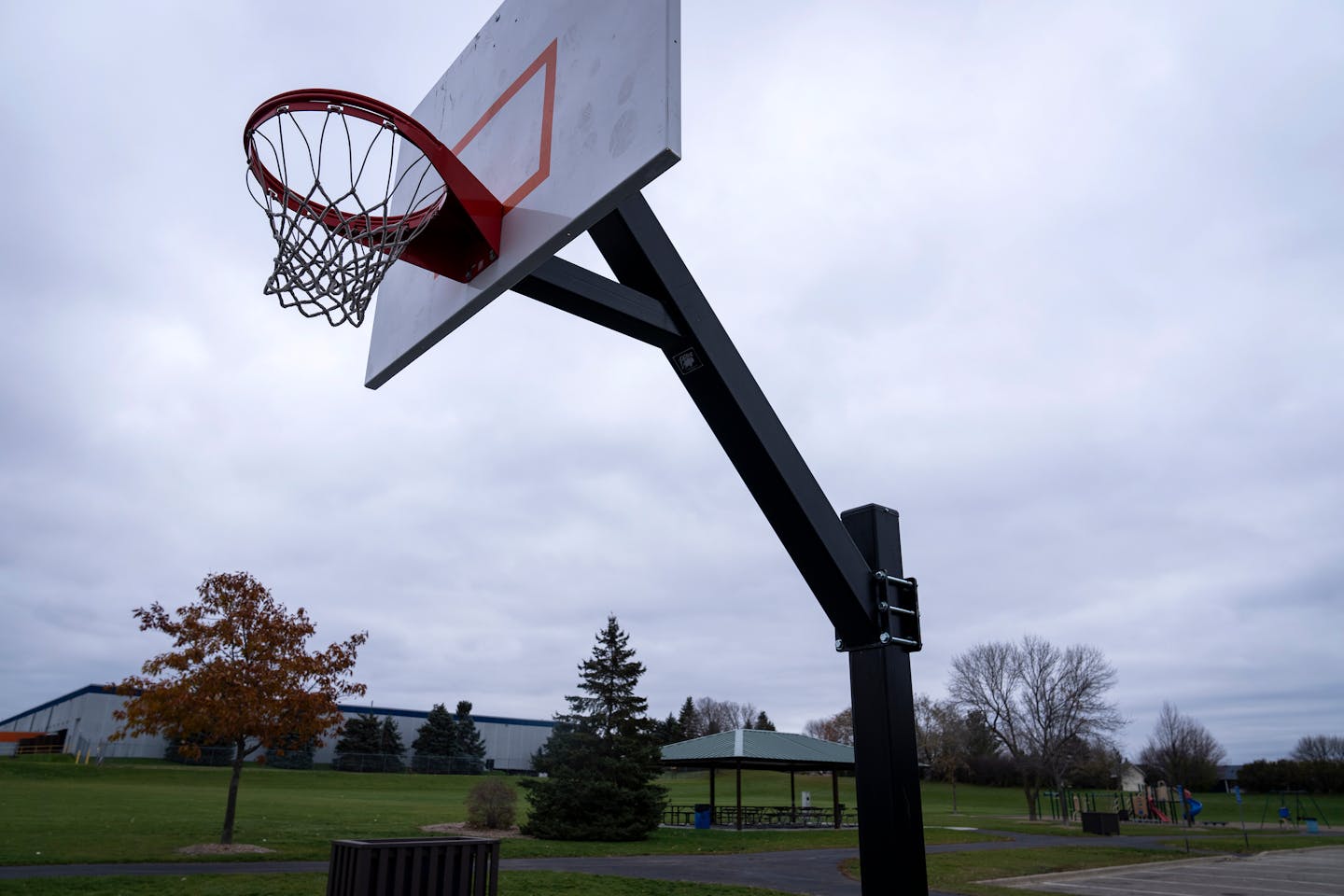 Savage reinstalls basketball hoops removed after shootings — and makes
