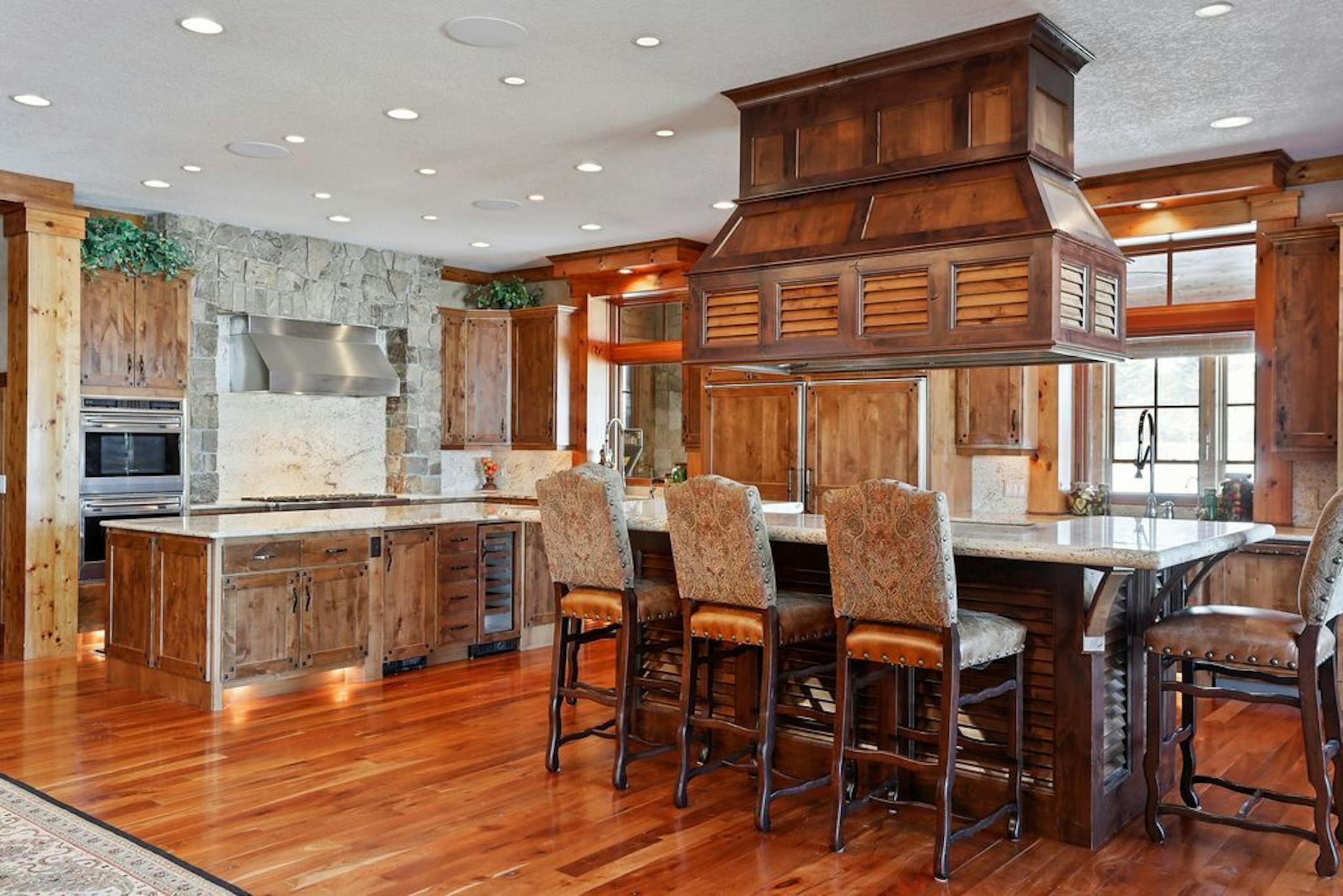 The kitchen in the main house.