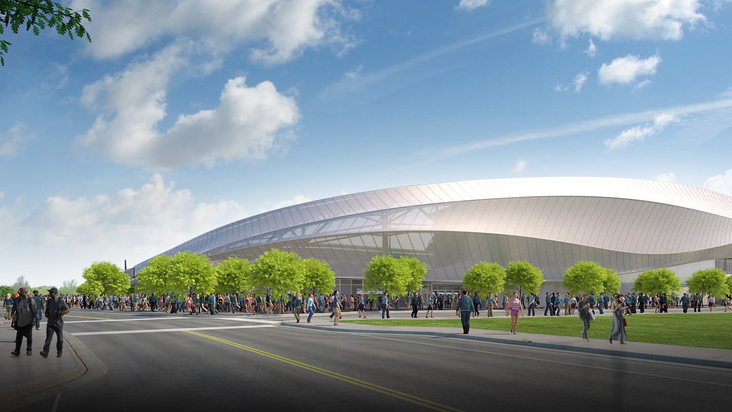 Planned soccer stadium in St. Paul