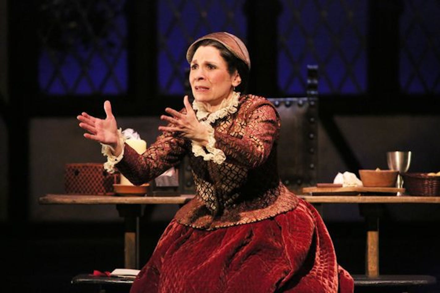 Cathleen Fuller as Anne Hathaway in "Shakespeare's Will" at the Jungle Theater