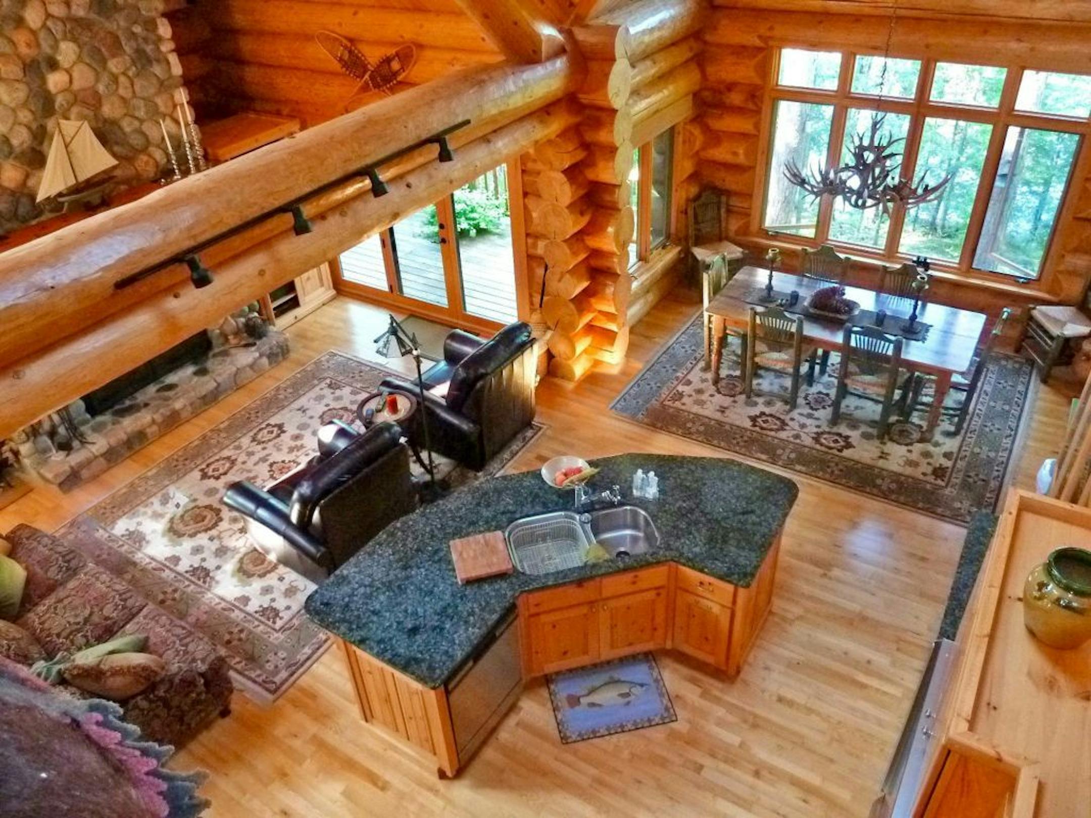 Kate Davies/Bear Island Land Co.
HOMEGAZING: Log home in Ely, now on the market for $2.75 million. �