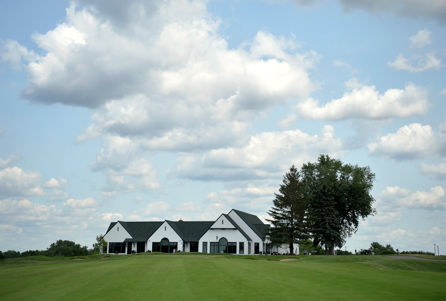 The view of Keller Golf Course's new clubhouse from hole 18. ] (SPECIAL TO THE STAR TRIBUNE/BRE McGEE) **Keller Golf Course's clubhouse