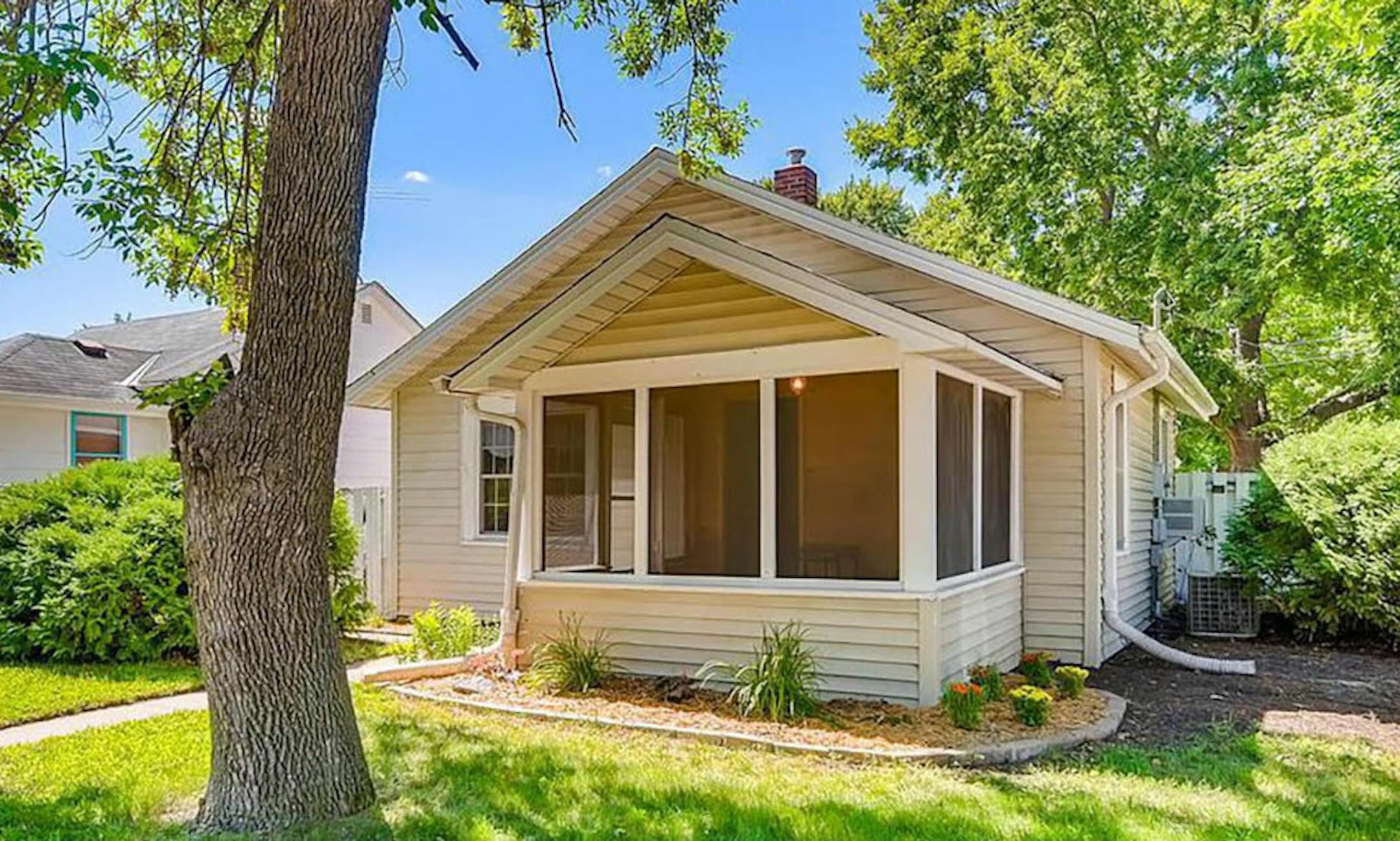 Minneapolis Built in 1921, this two-bedroom, one-bath house located in the Lind-Bohanon neighborhood has 882 square feet and features two bedrooms on the main level, new flooring, stainless steel kitchen appliances, partial partially-finished basement, two-season porch, deck, fenced yard and one-car detached garage. Listed by Niles Boyce-Fisk, Re/Max Results, 612-296-5708.