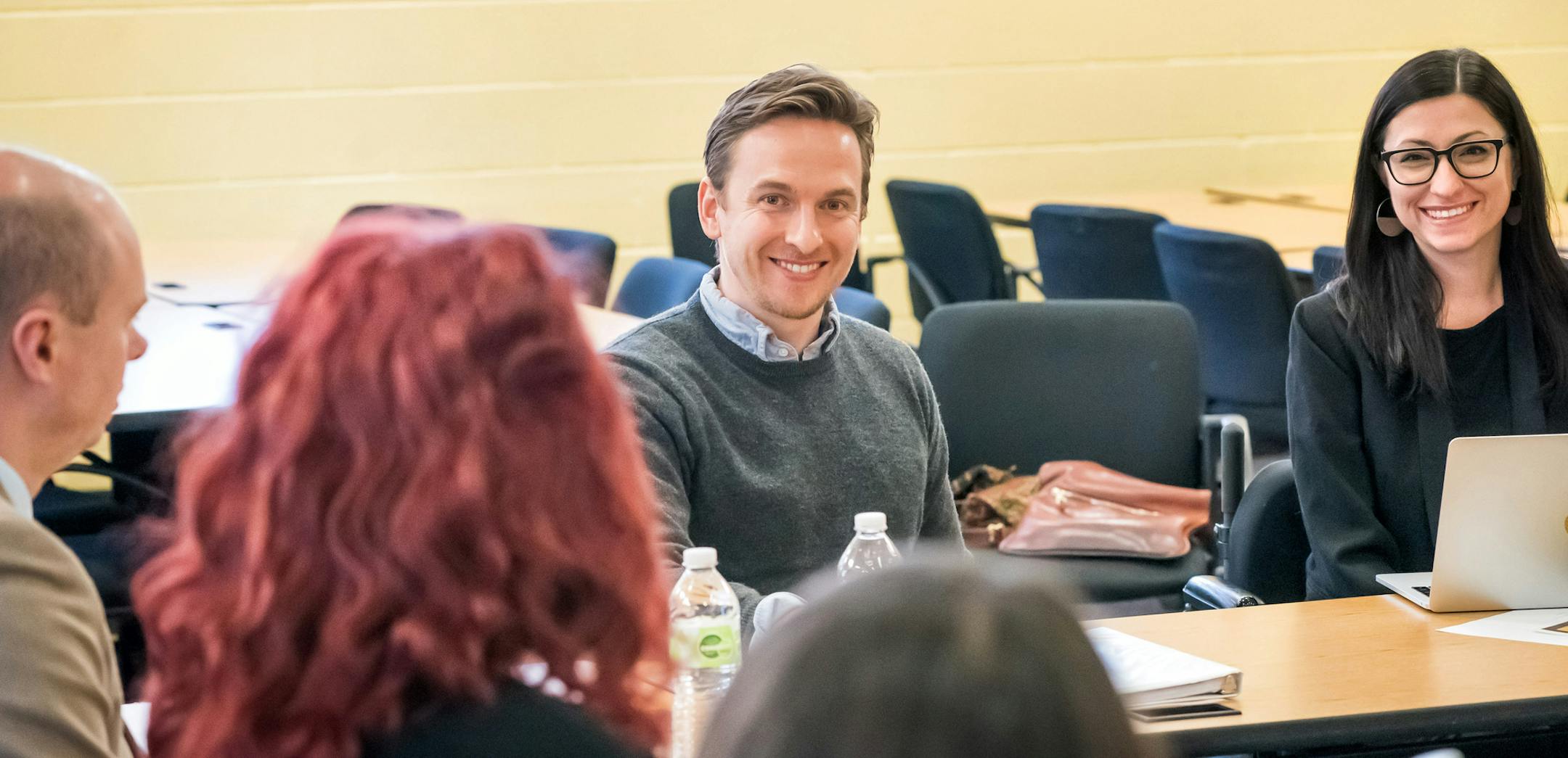 Andrew Dayton and Rose Carr of the Constellation Fund listened as Stacy Sweeney, Jenny Miller and Shane Hoefer talked about the YMCA's track record of helping people in need. Andrew Dayton made a site visit to the YMCA talking with to folks in their youth intervention services. ] GLEN STUBBE ï glen.stubbe@startribune.com Monday, November 26, 2018 Andrew Dayton, the son of Gov. Mark Dayton, has created a new data-driven philanthropy to combat poverty in Twin Cities.
The Constellation Fund wi