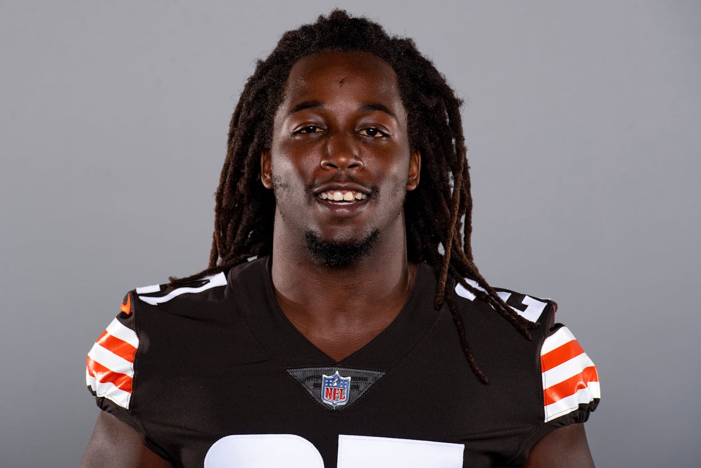 This is a 2020 photo of Kareem Hunt of the Cleveland Browns NFL football team. This image reflects the Cleveland Browns active roster as of Saturday, Aug. 1, 2020 when this image was taken. (AP Photo)