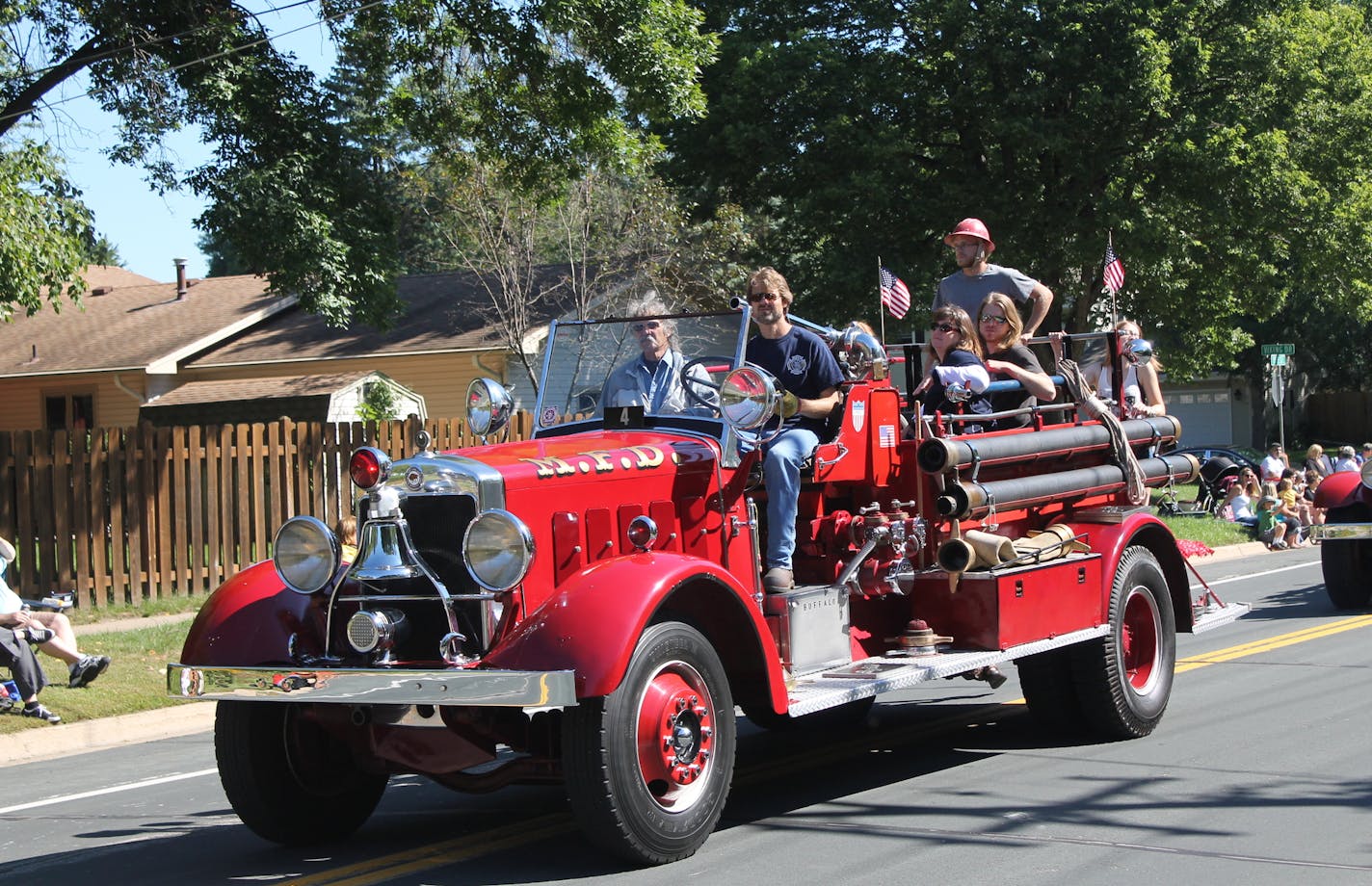 The annual firetruck parade at the Burnsville Fire Muster is said to be the largest in the Upper MIdwest. Provided photo