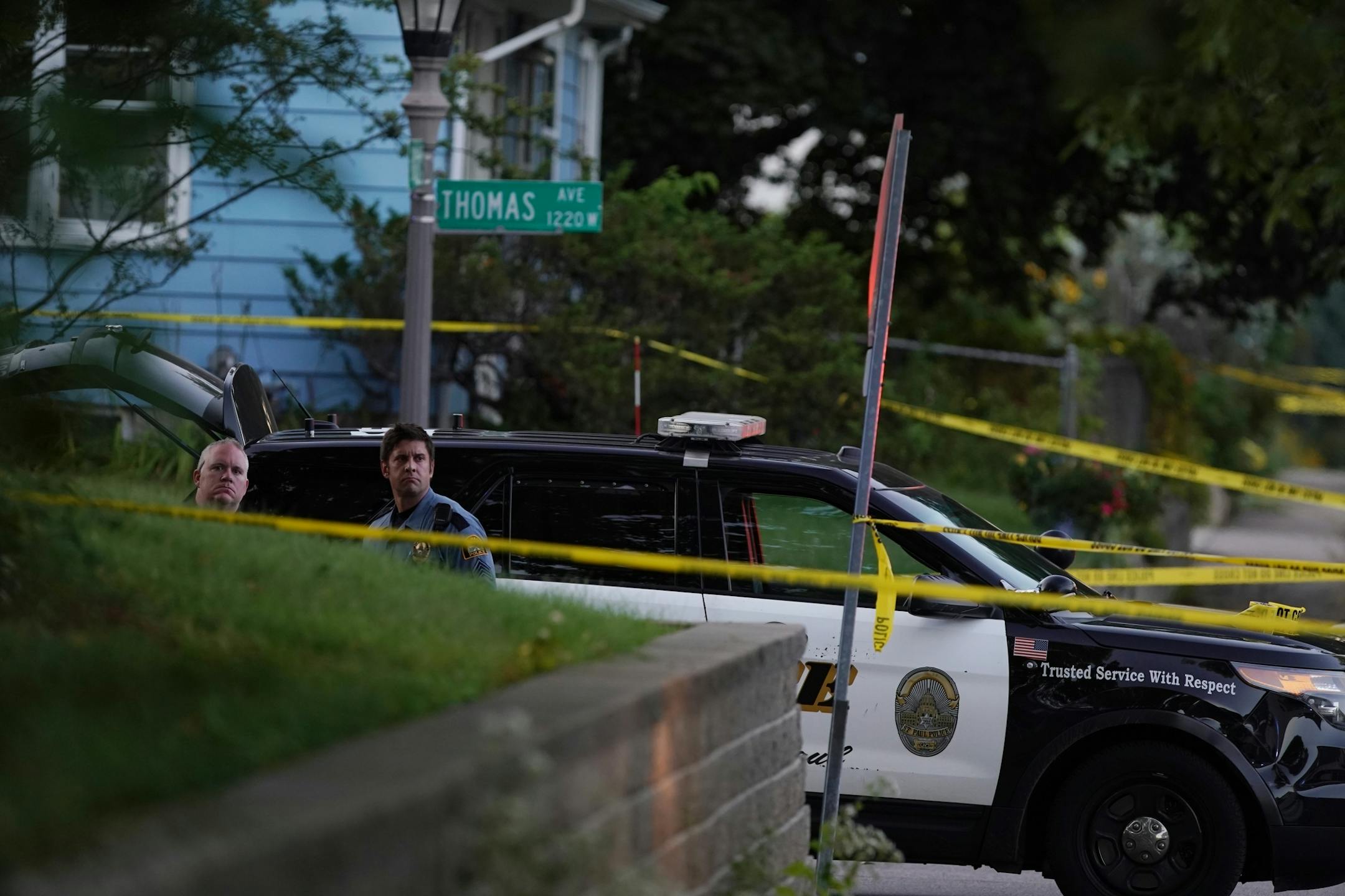Police sequestered an area where a police involved shooting occurred near North Griggs and Thomas Ave West in St. Paul.