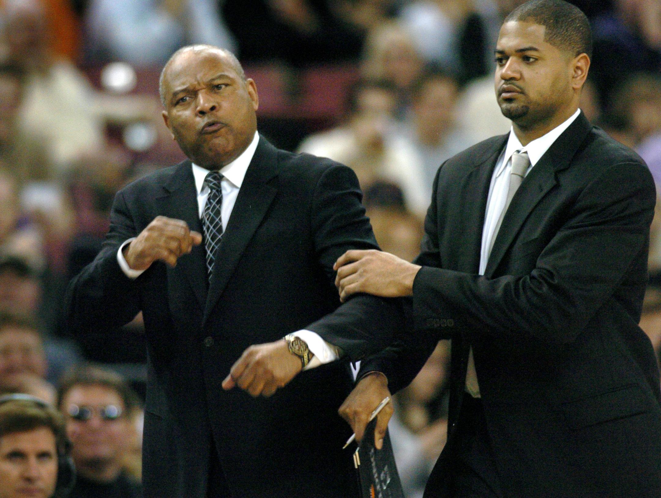 Bernie Bickerstaff (left), J.B. Bickerstaff