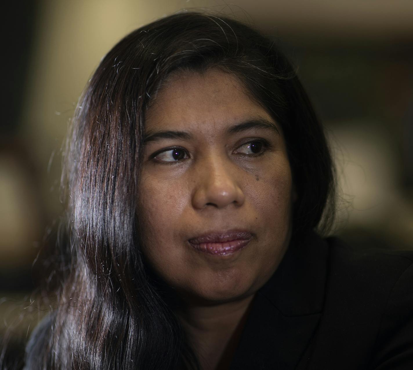 A portrait of Nely Bautista, former janitor who was a victim of wage theft Thursday March 21, 2019 in Minneapolis, MN.] Jerry Holt &#x2022; Jerry.holt@startribune.com