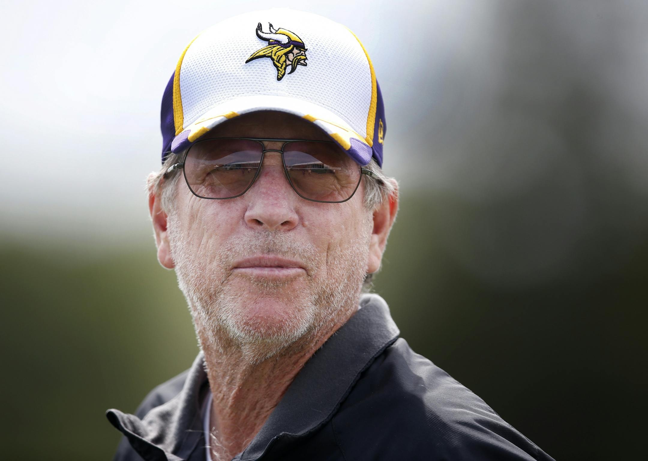 Minnesota Vikings offensive coordinator Norv Turner during practice on Thursday.