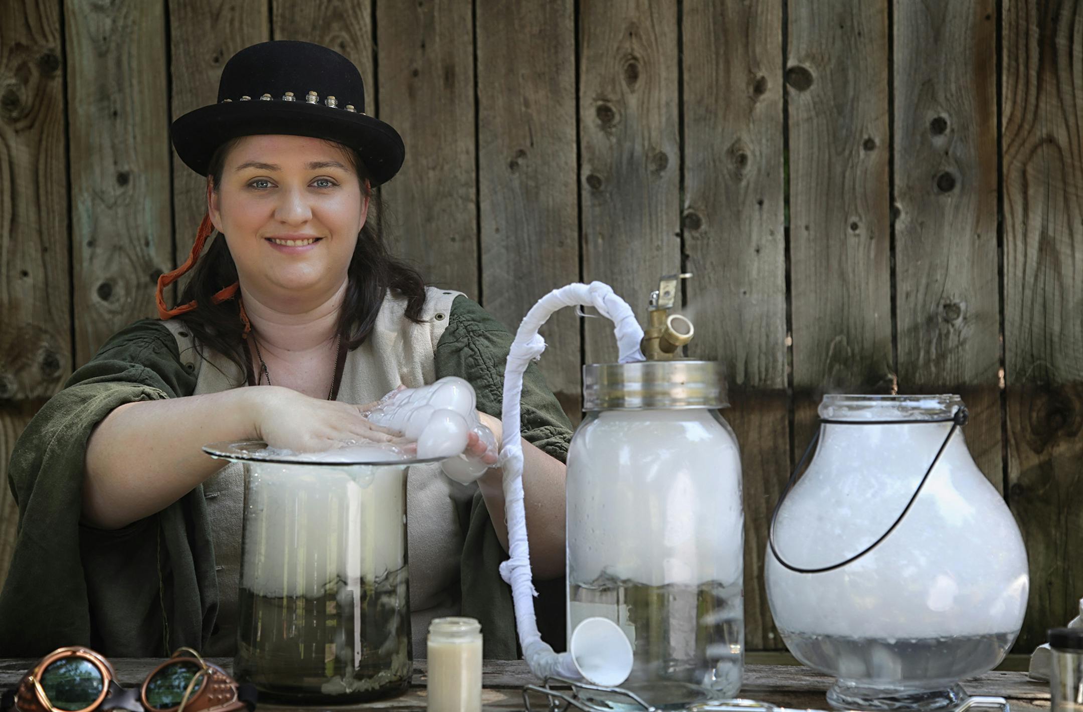 The Dr. Thora Pandora Science Show at the Minnesota Renaissance Festival.