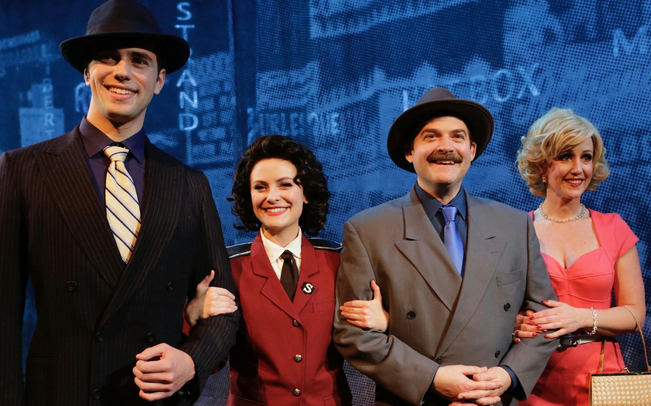 "Guys and Dolls" at Old Log stars Eric Sargent, Grace Chermak, Charlie Clark and Kym Chambers Otto
credit: Old Log Theatre