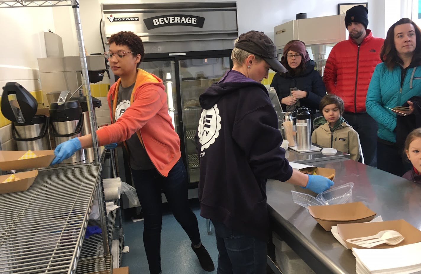 The bustling Pie & Mighty pie shop in Minneapolis sold 120 pies in about two hours on its opening day, which was Pi Day.