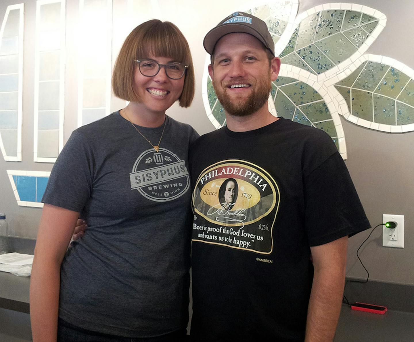 Sam Harriman and Catherine Cuddy of Sisyphus Brewing. (Photo by Michael Agnew, Special to the Star Tribune)