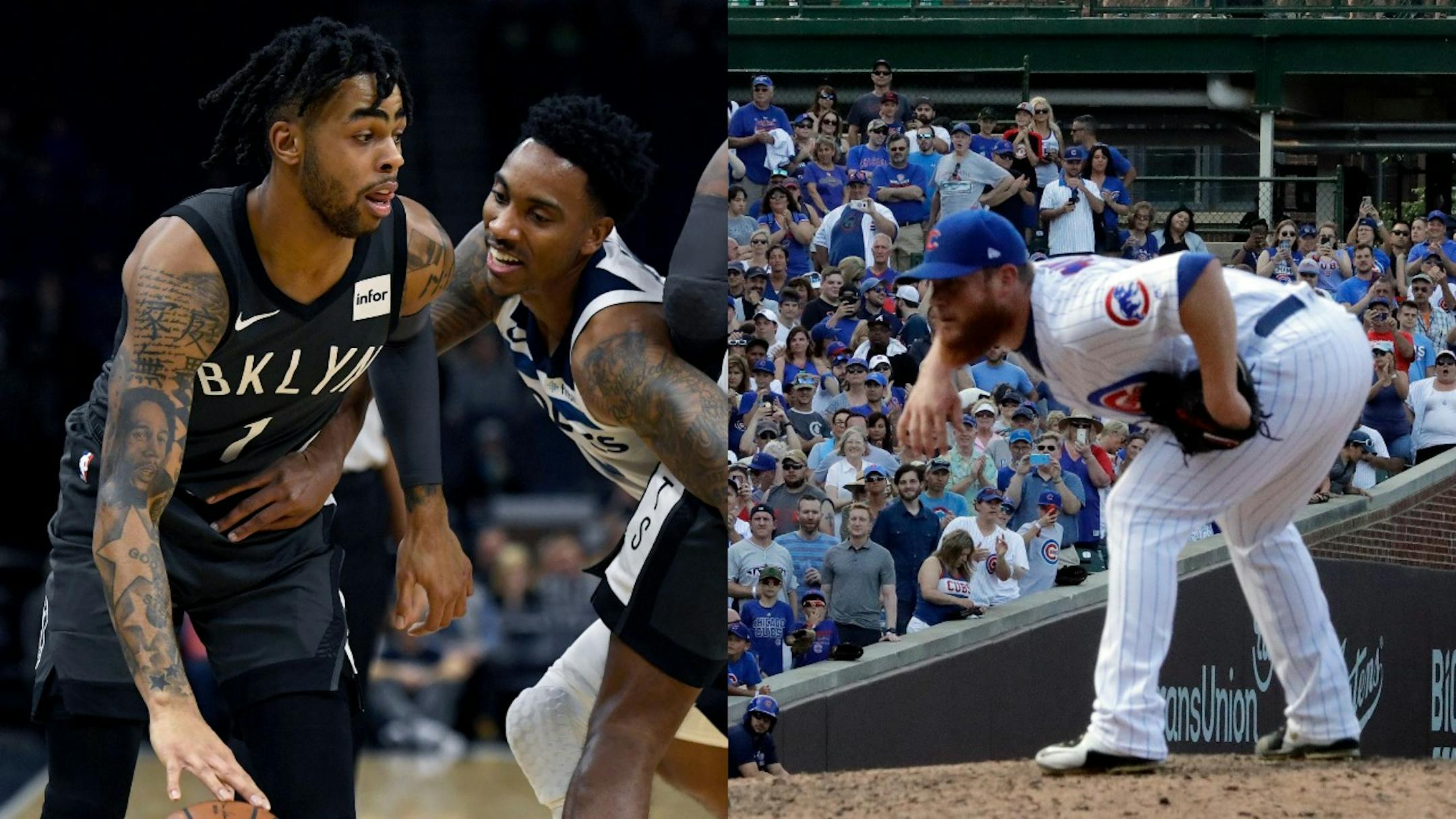 Breathless media reports led Timberwolves and Twins fans that those teams were in the running to sign guard D'Angelo Russell (left) and closer Craig Kimbrel. When neither happened, few were surprised.
