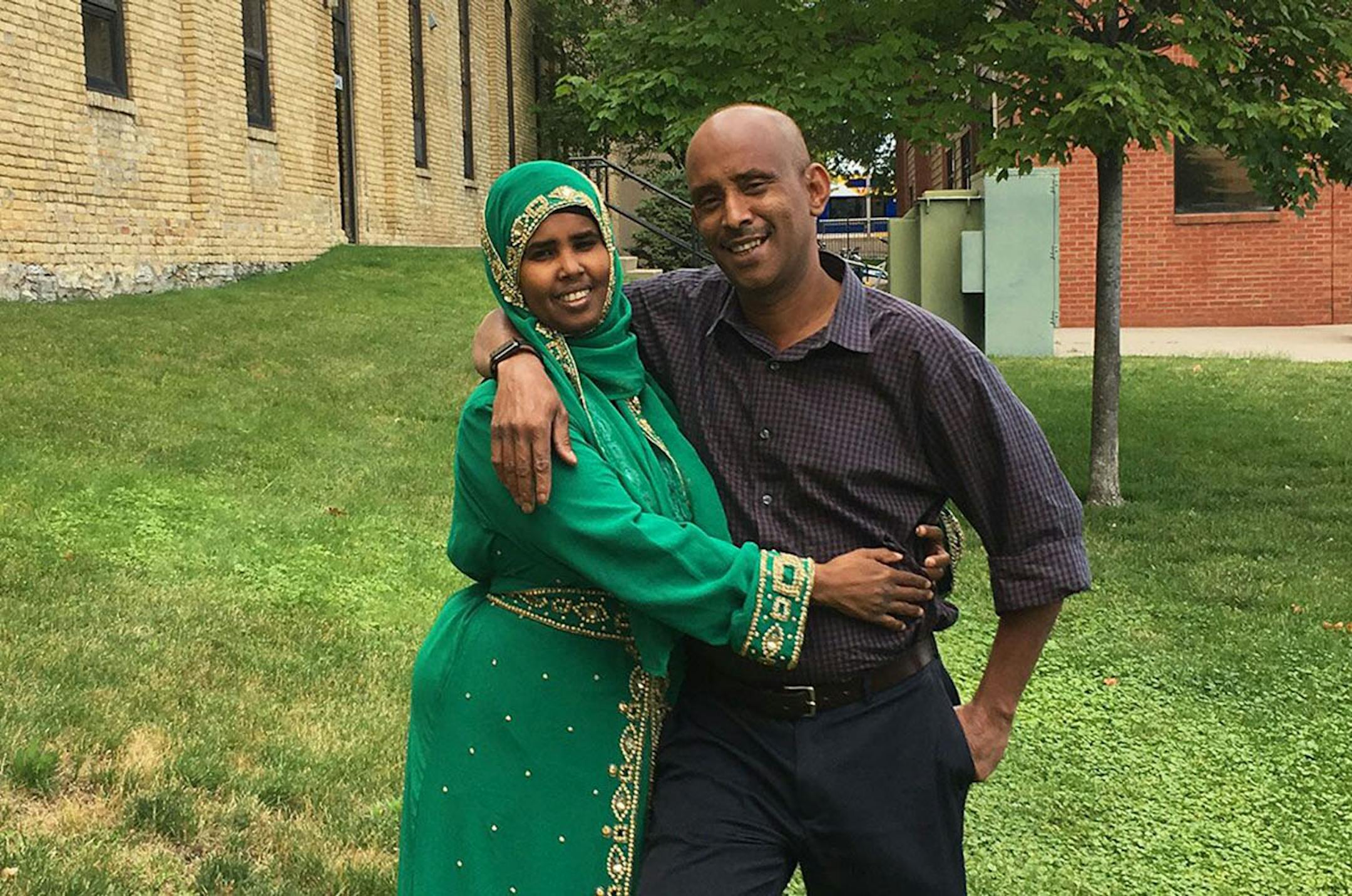 Sagal Abdigani and Abdisalam Wilwal are suing the U.S. government after their family was held for 10-plus hours at the U.S.-Canada border.