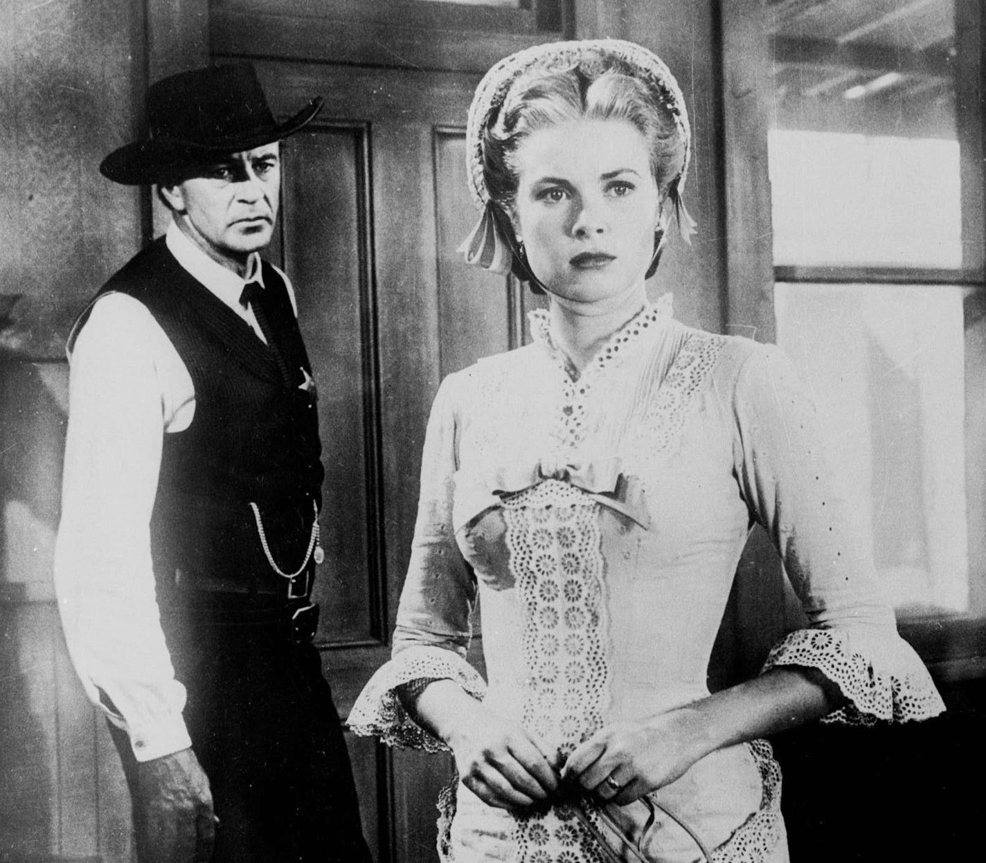 Gary Cooper and Grace Kelly in the 1952 film "High Noon." United Artists