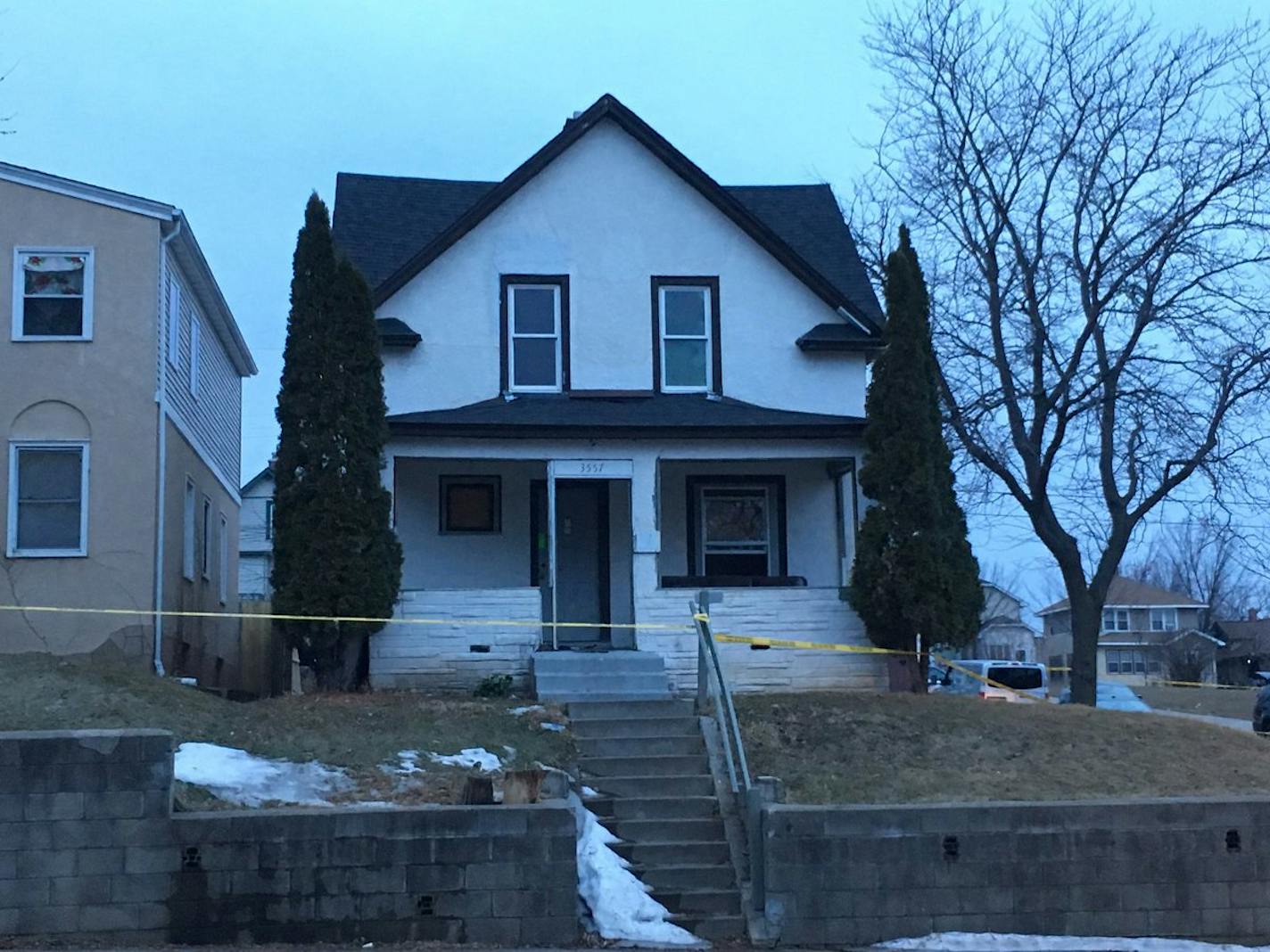 Minneapolis police spokesman John Elder said investigators are treating an abandoned North Side house as a crime scene after a woman's body was found in the backyard Tuesday.