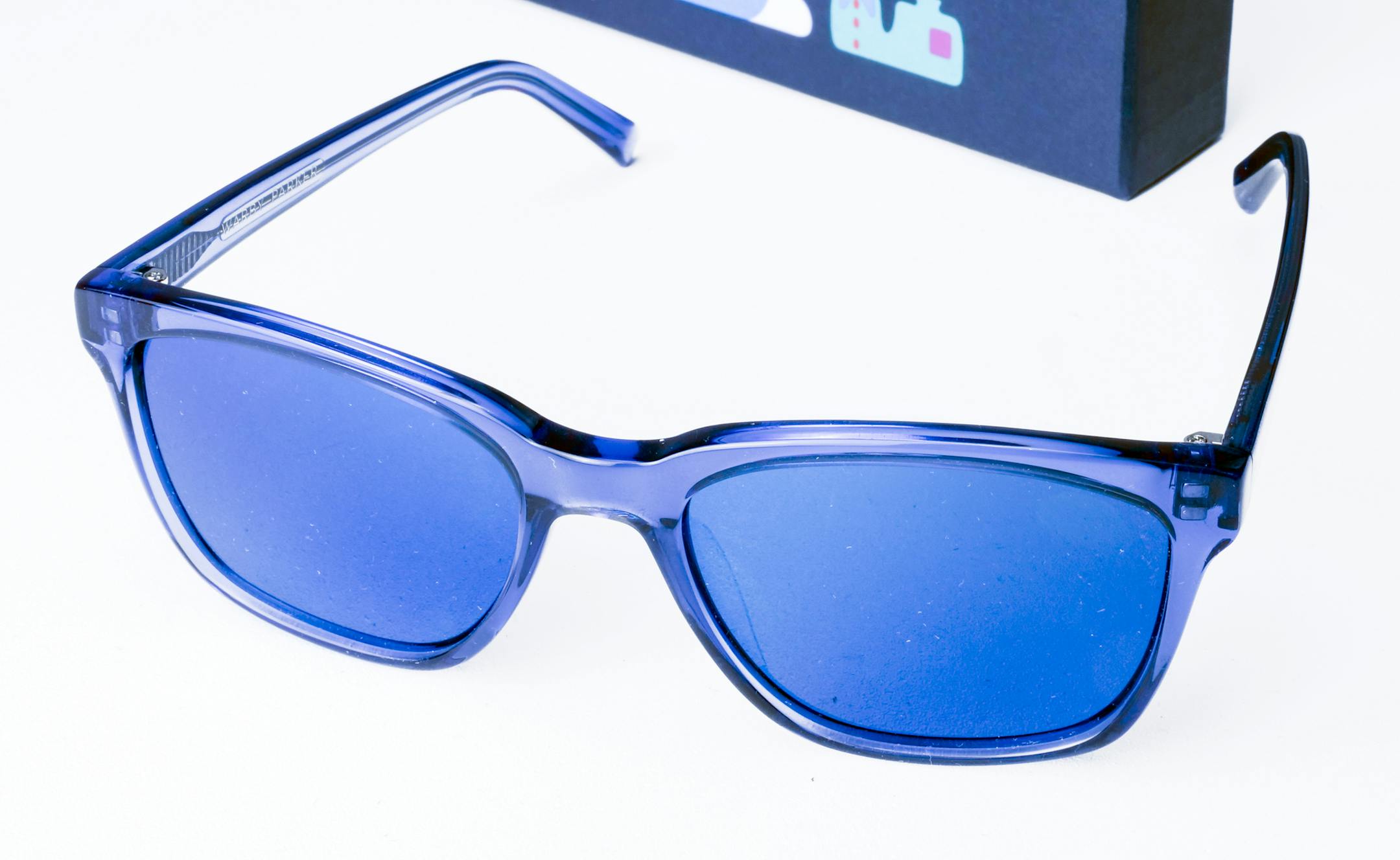 Look at the world through cobalt-colored glasses.