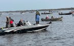 Thousands of anglers descended Saturday on Upper Red Lake, a popular destination on opening day where walleye limits were commonplace.