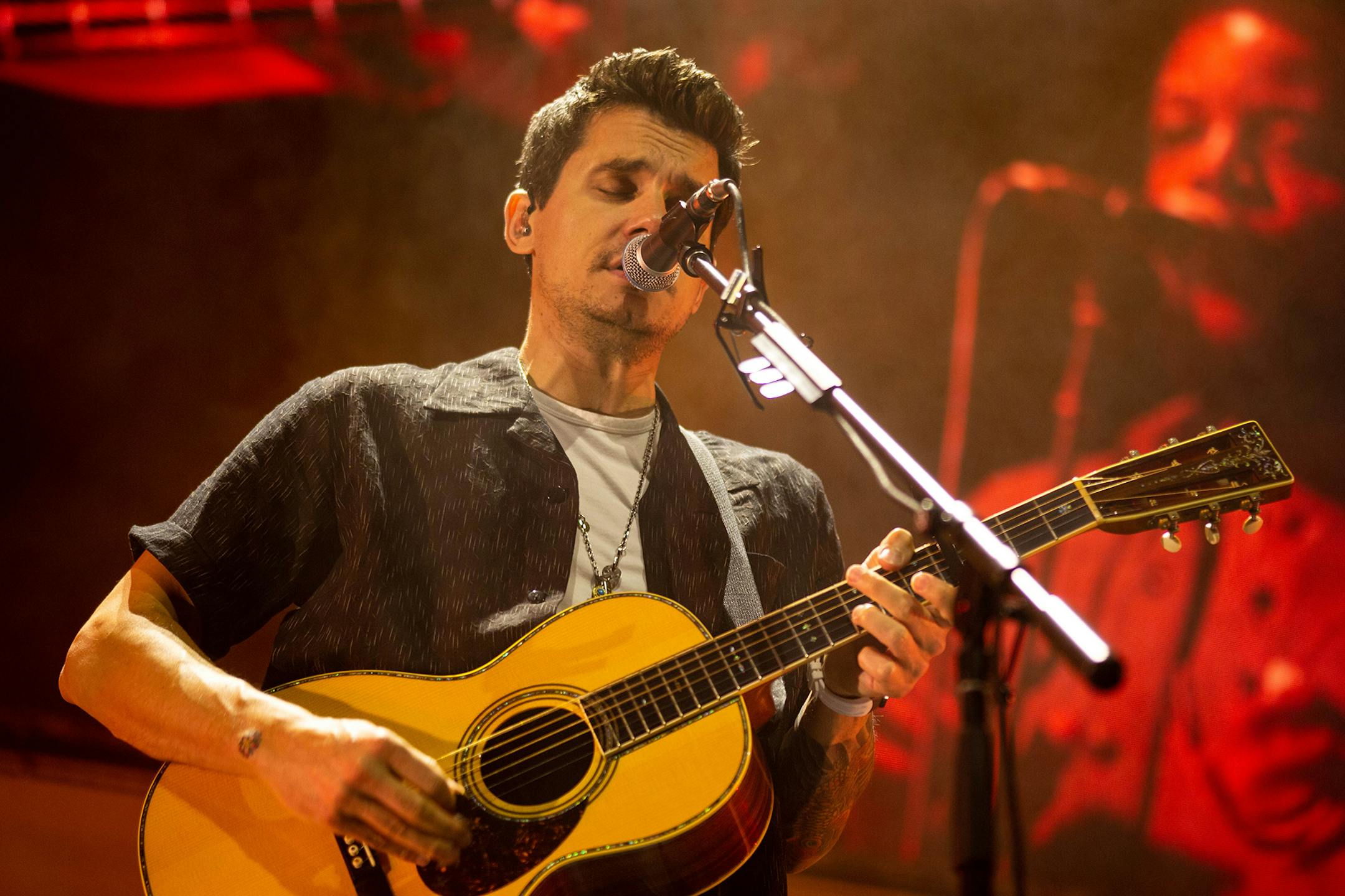 John Mayer performs at Xcel Energy Center Monday, August 5, 2019. ] NICOLE NERI • nicole.neri@startribune.com