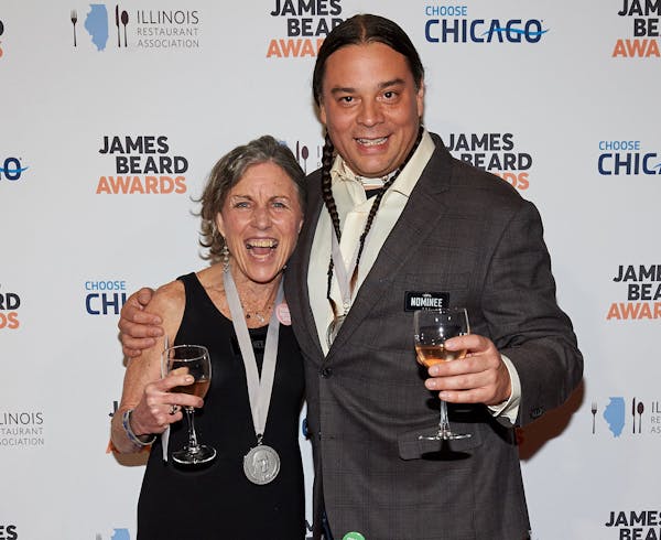 Photo by Kent Miller Beth Dooley and Sean Sherman won a James Beard Award for their book &#xec;The Sioux Chef&#xed;s Indigenous Kitchen&#xee; (Univers