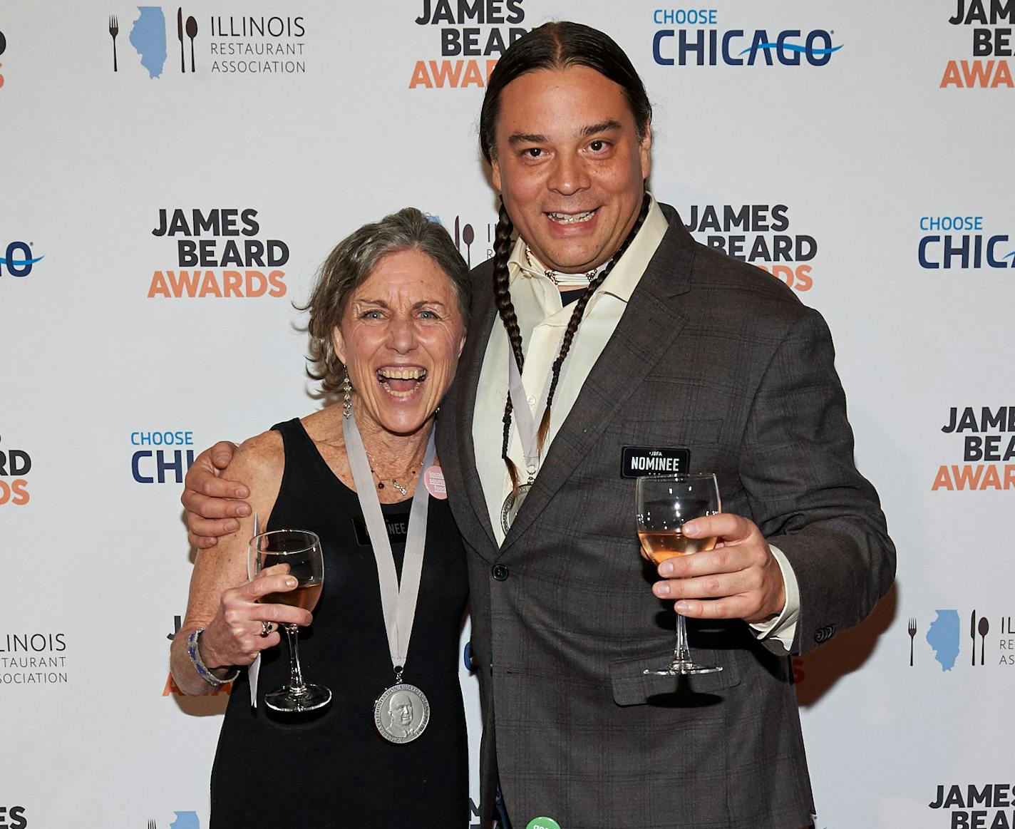 Photo by Kent Miller Beth Dooley and Sean Sherman won a James Beard Award for their book &#xec;The Sioux Chef&#xed;s Indigenous Kitchen&#xee; (University of Minnesota Press).