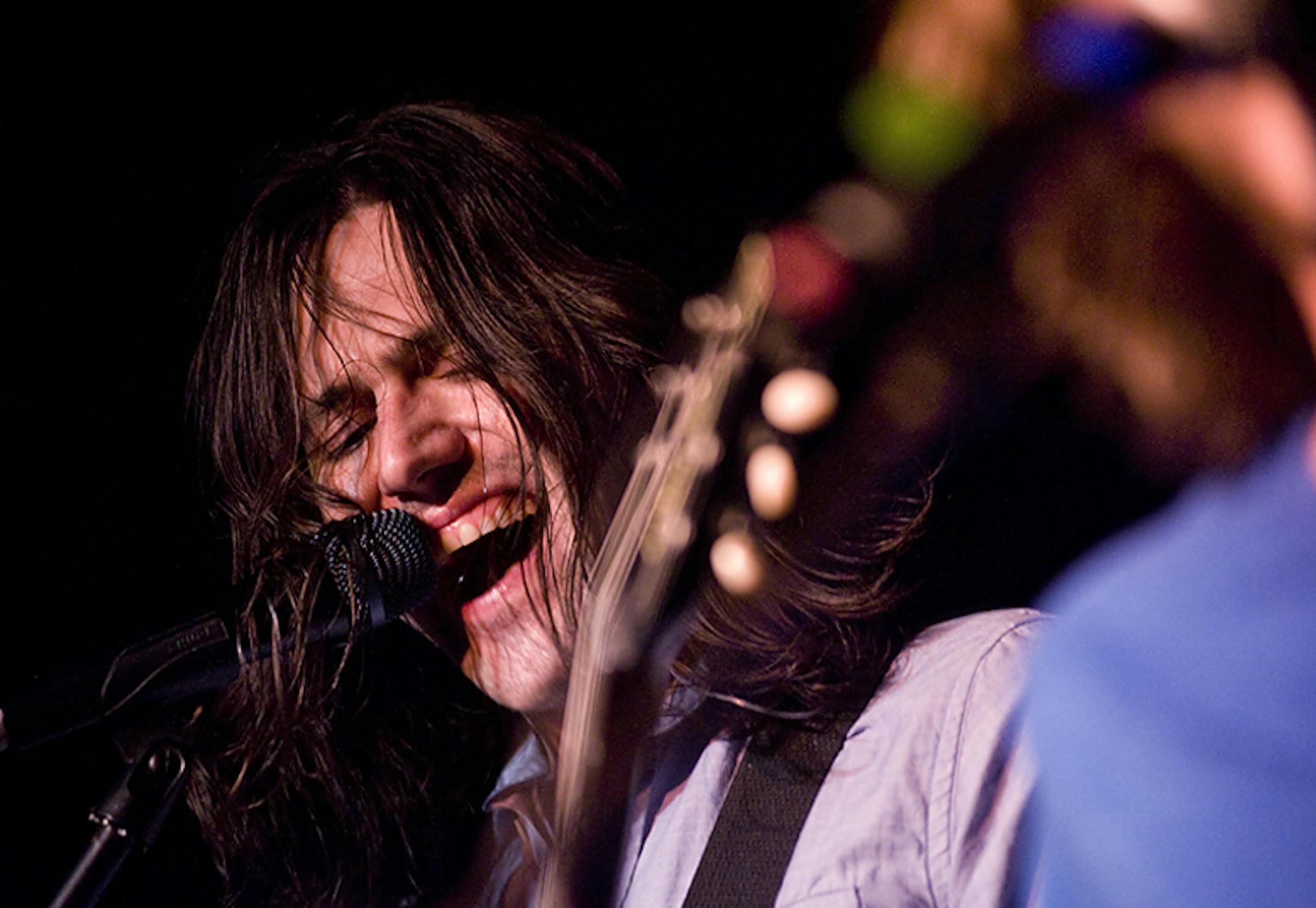 Photo by Leslie Plesser; Photo of Desaparecidos Conor Oberst. ORG XMIT: MIN2012091813202744