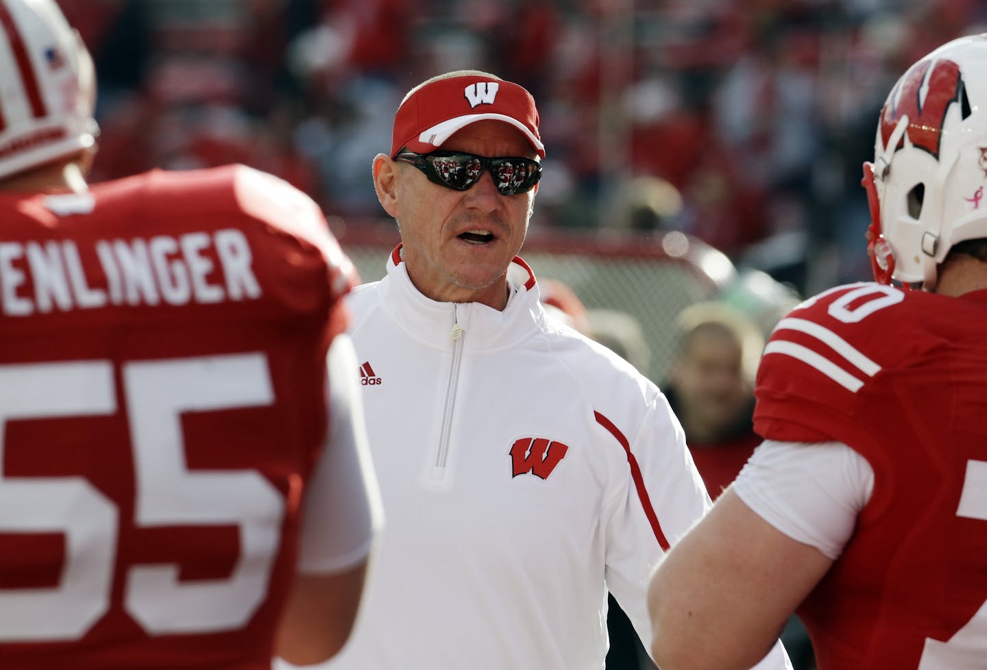 Wisconsin head coach Gary Andersen before an NCAA college football game against Brigham Young Saturday, Nov. 9, 2013, in Madison, Wis. (AP Photo/Morry Gash) ORG XMIT: WIMG1