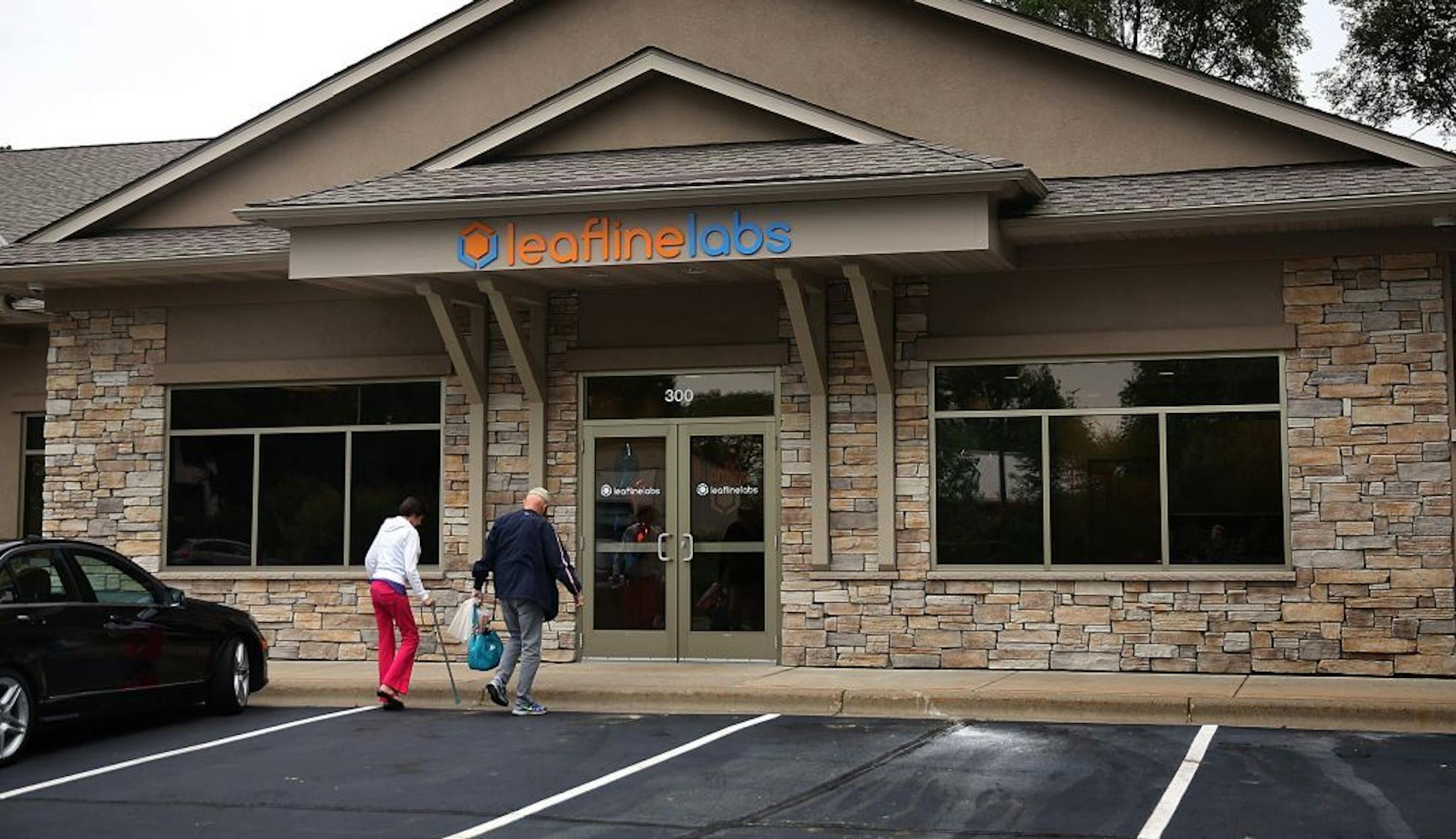 People entered the Leafline Labs dispensary in Eagan, on the first day that medical marijuana is legal in Minnesota.