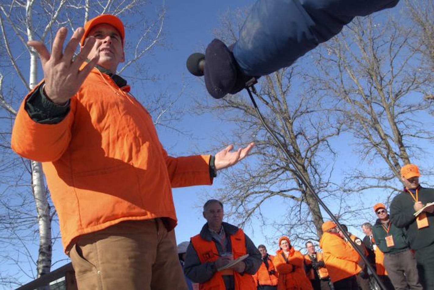 Gov. Tim Pawlenty at the 2003 Governor's Deer Hunting Opener: This year, he shot and fled the scene.